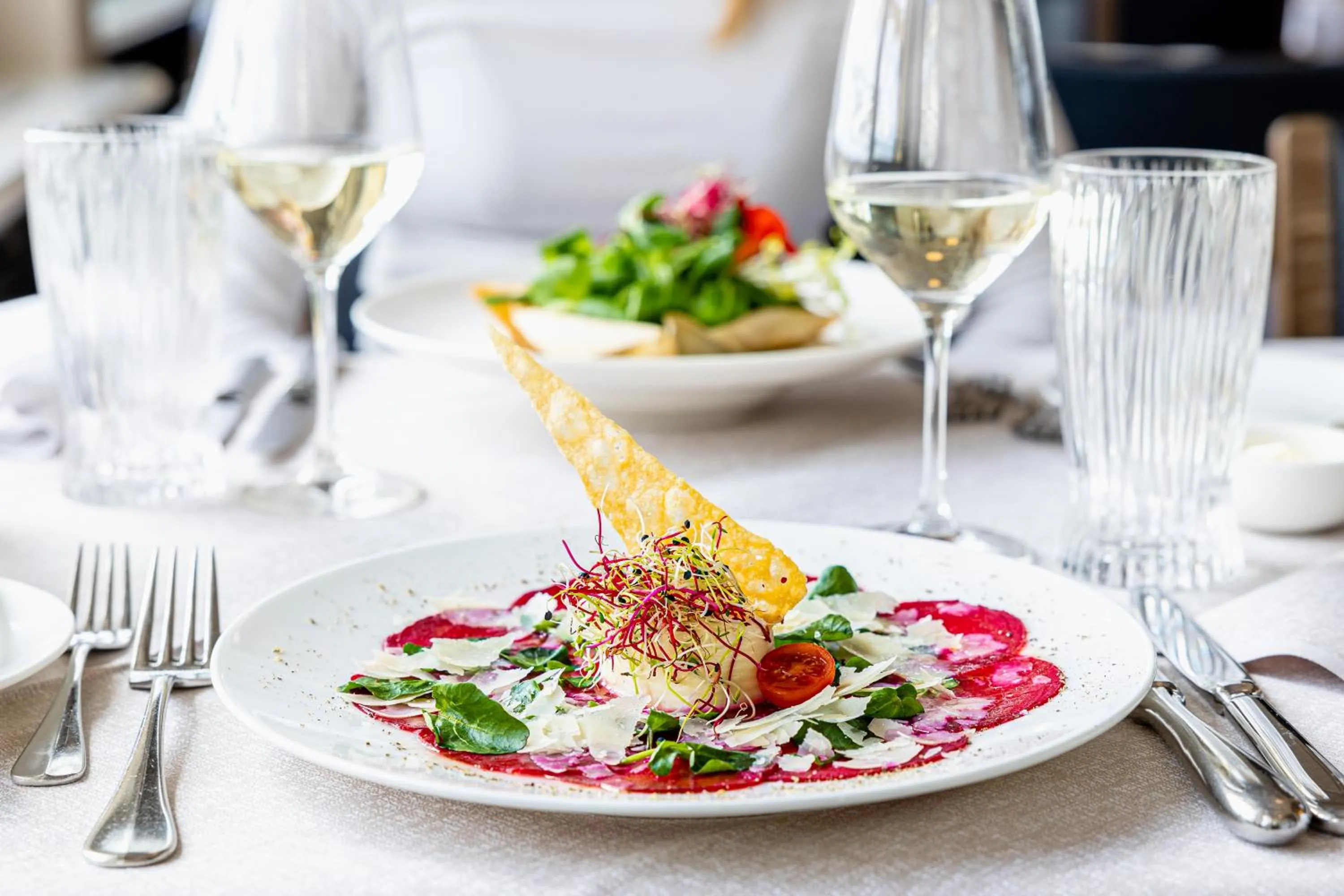 Food close-up in Hotel UTO KULM car-free hideaway in Zurich