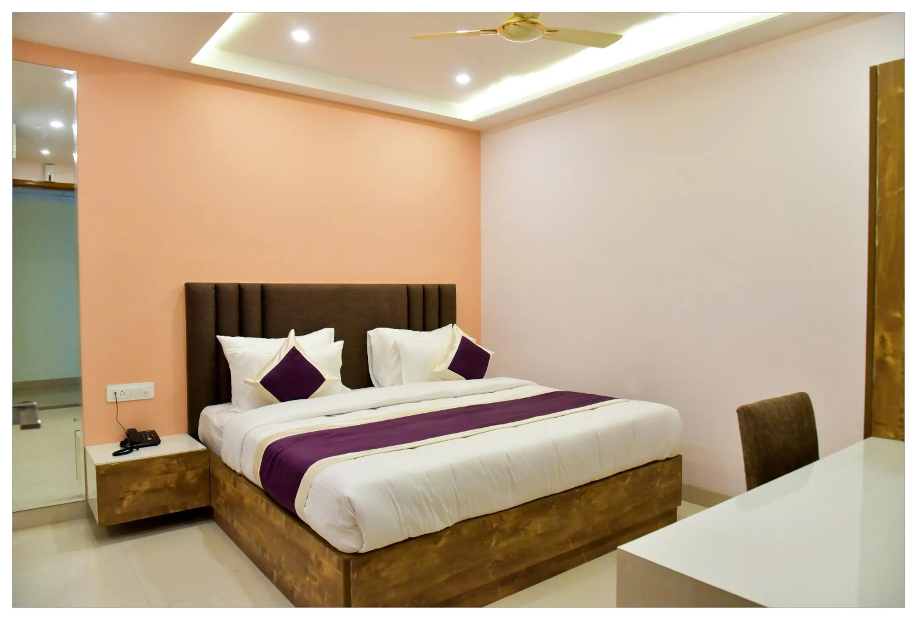 Bed in Hotel Siddharsh Heritage