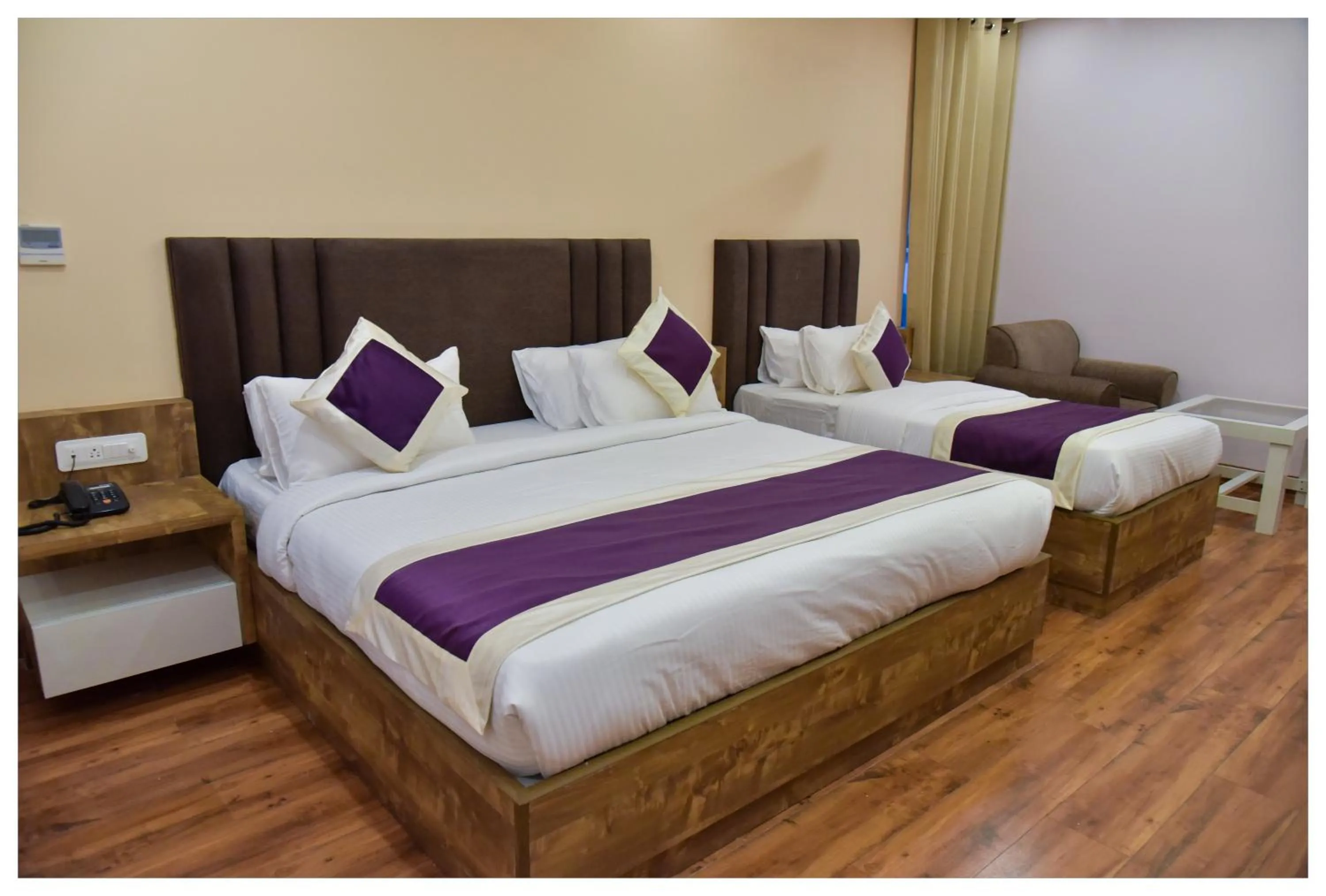 Bed in Hotel Siddharsh Heritage