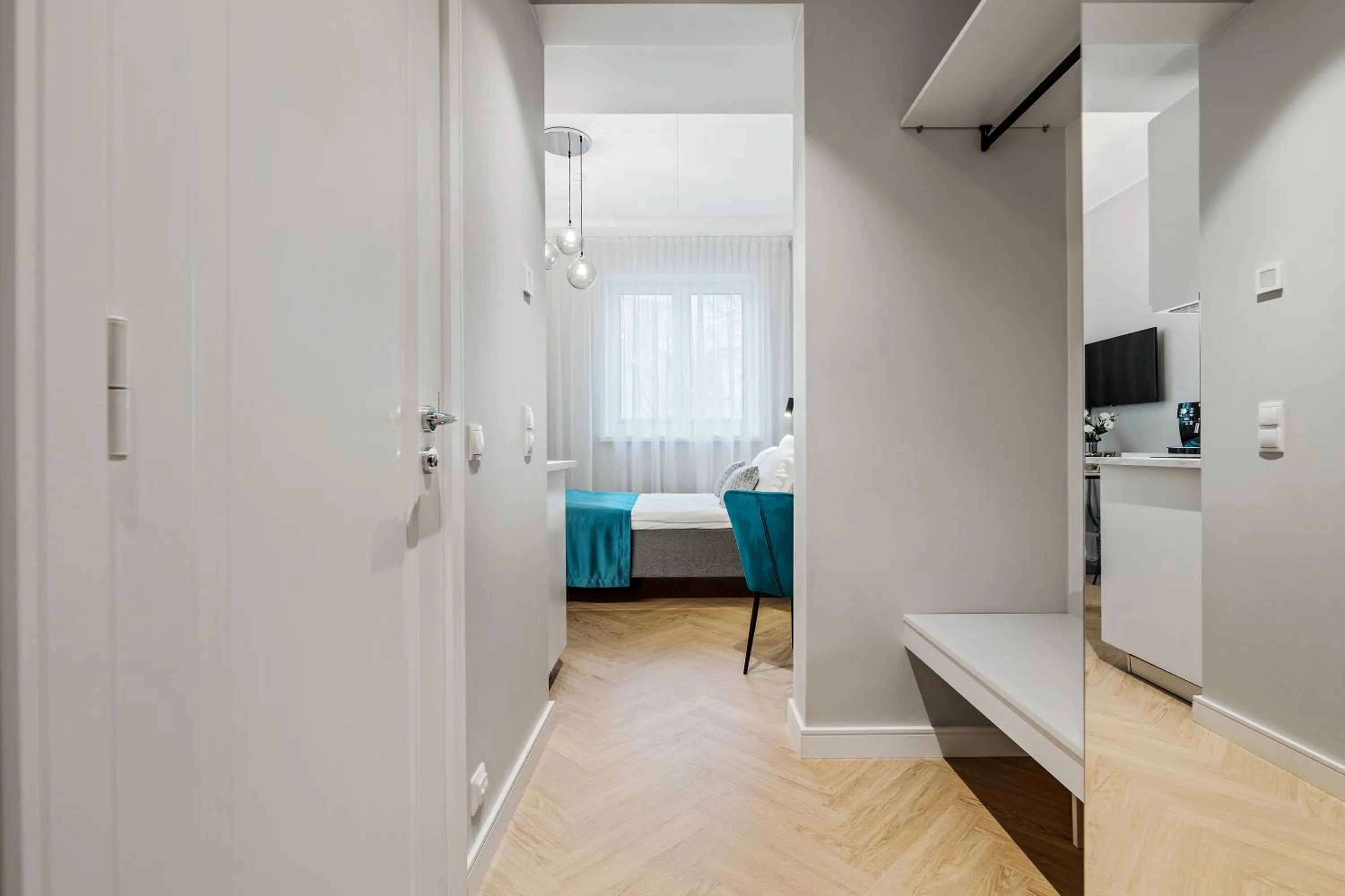 wardrobe, Bed in Bob W Tallinn City Centre - Ambassador