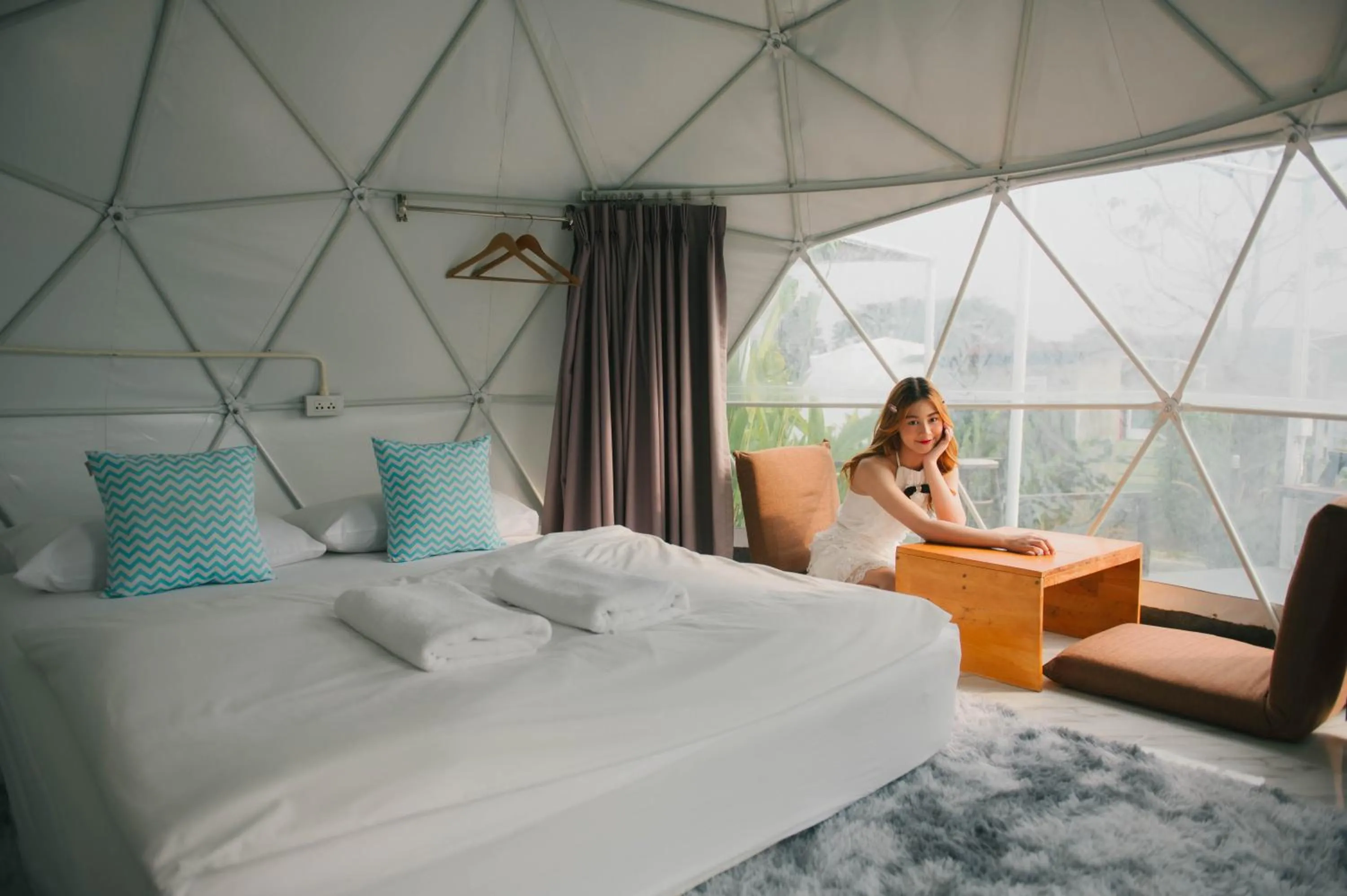 Bedroom, Bed in ไร่บำรุงผล Raibumrungphol