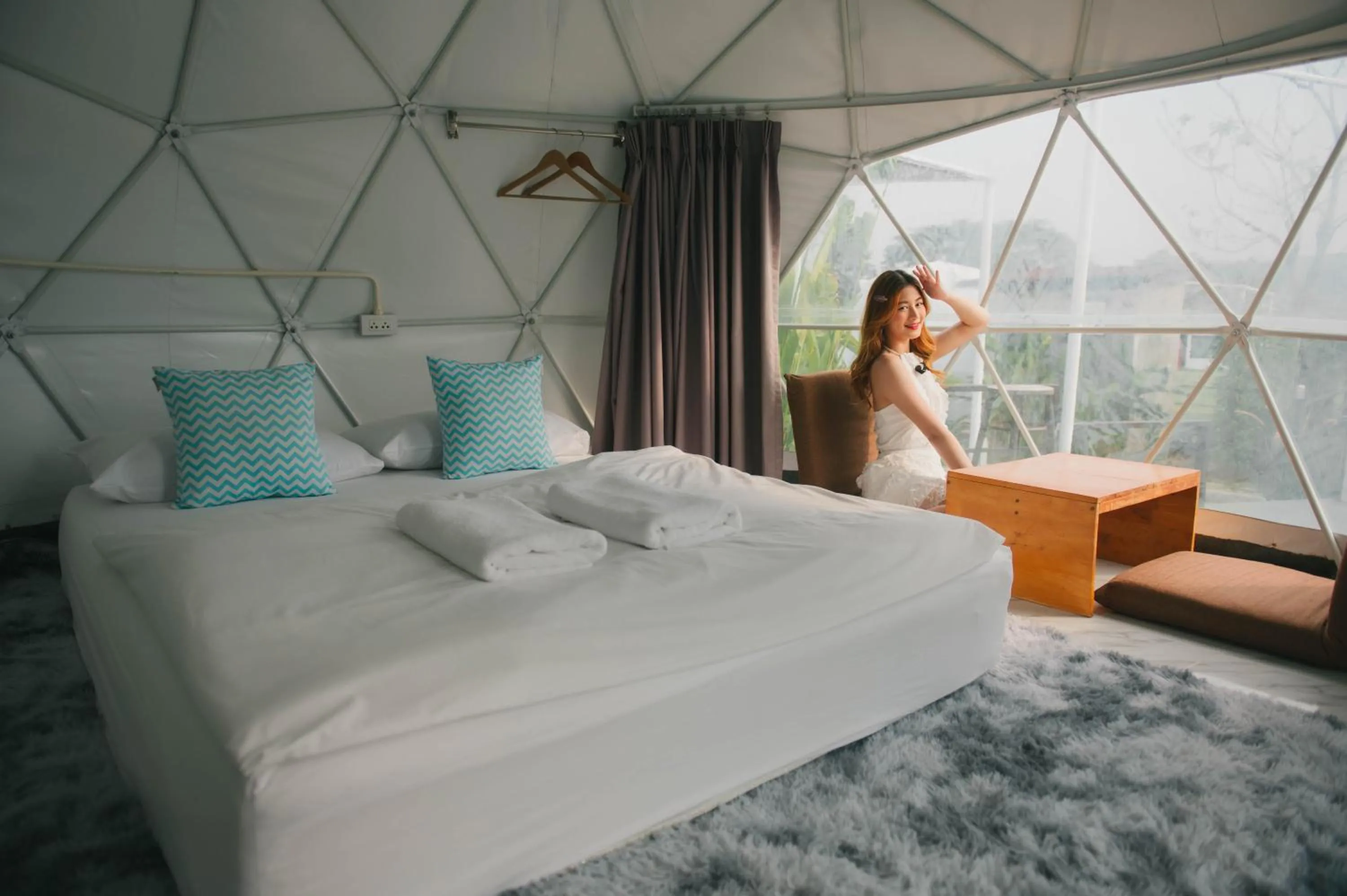 Bedroom, Bed in ไร่บำรุงผล Raibumrungphol