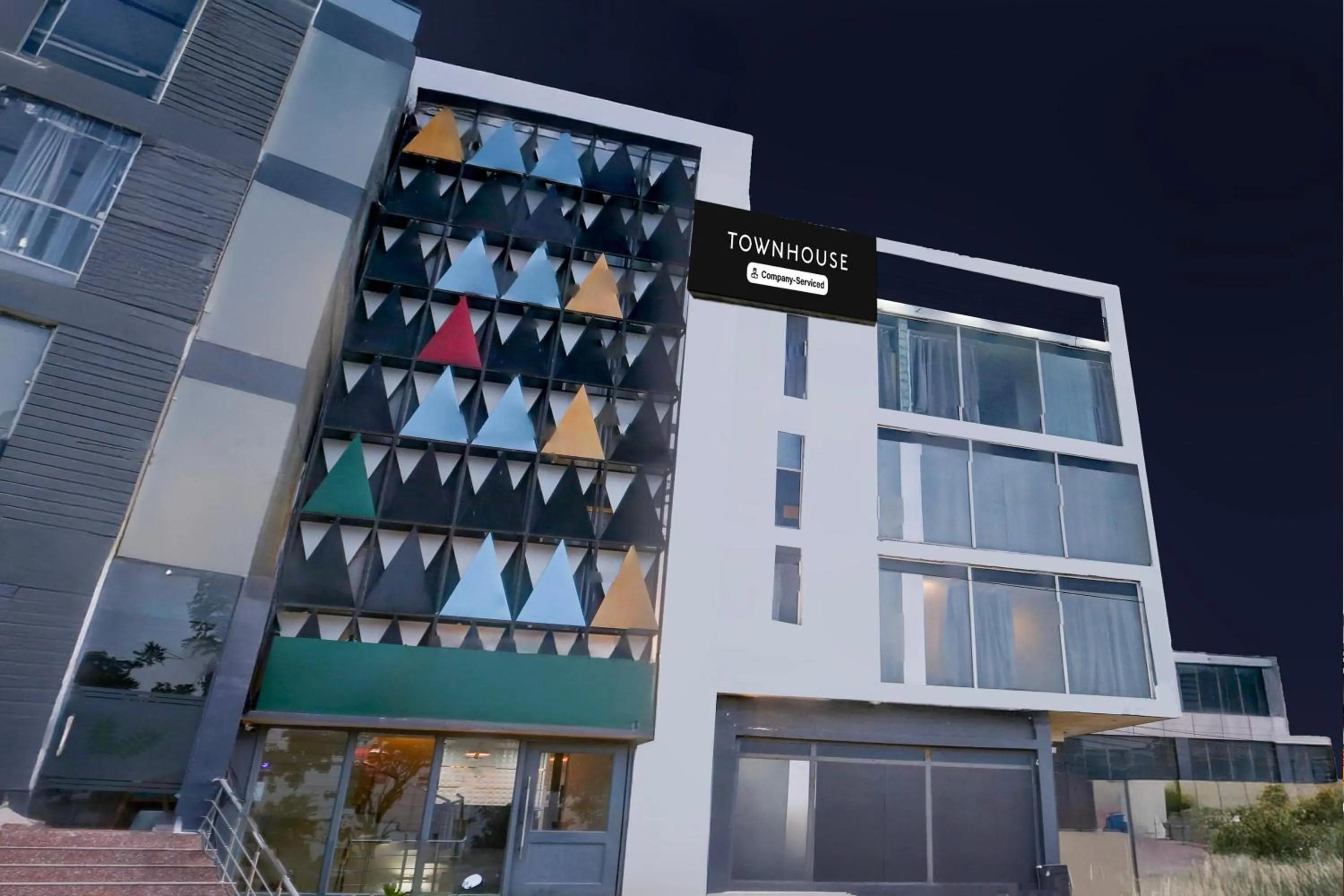 Facade/entrance in Super Townhouse Sector 64 Near WorldMark Gurugram Formerly Vero