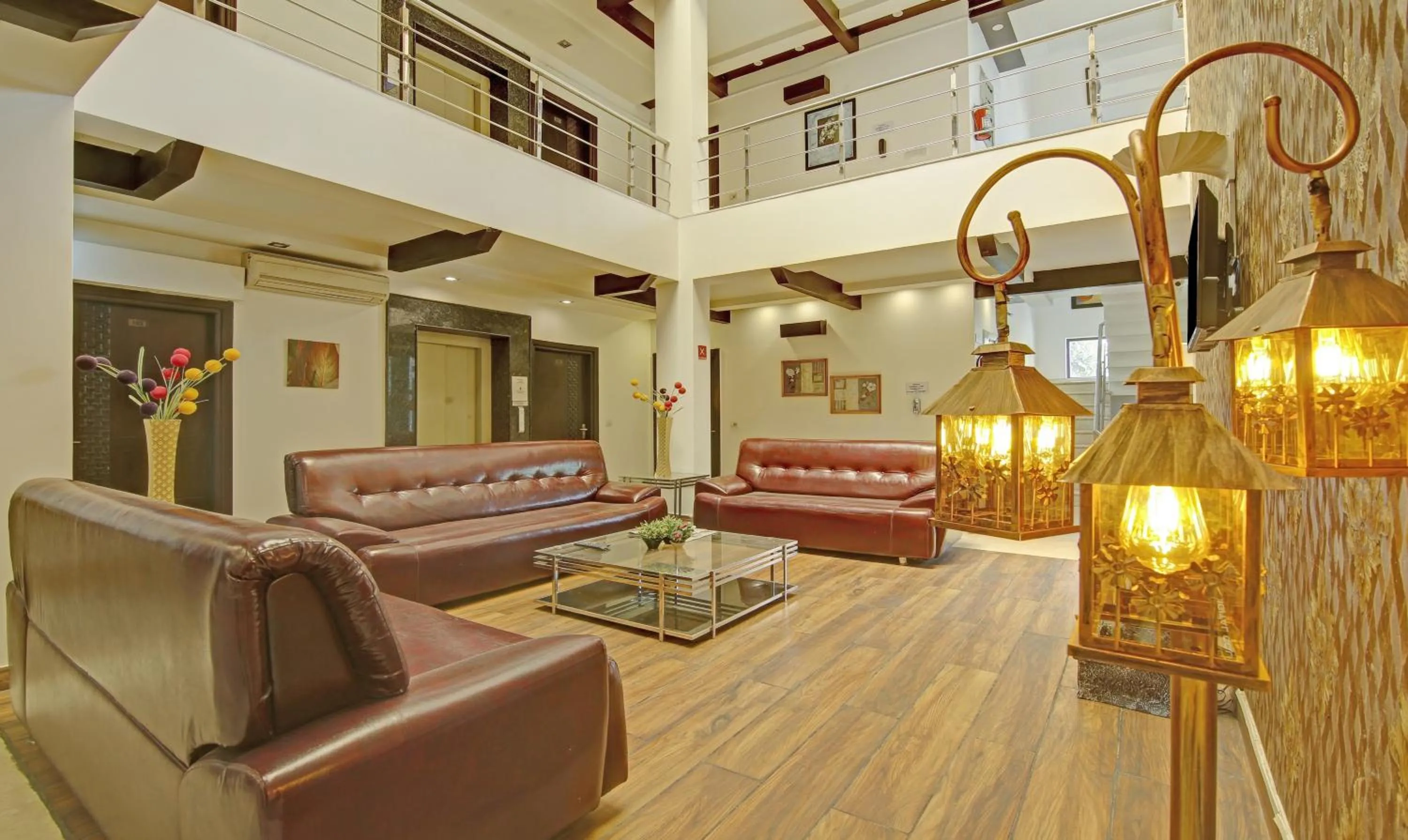 Seating area in Blue Moon Residency Hotel & Restaurant