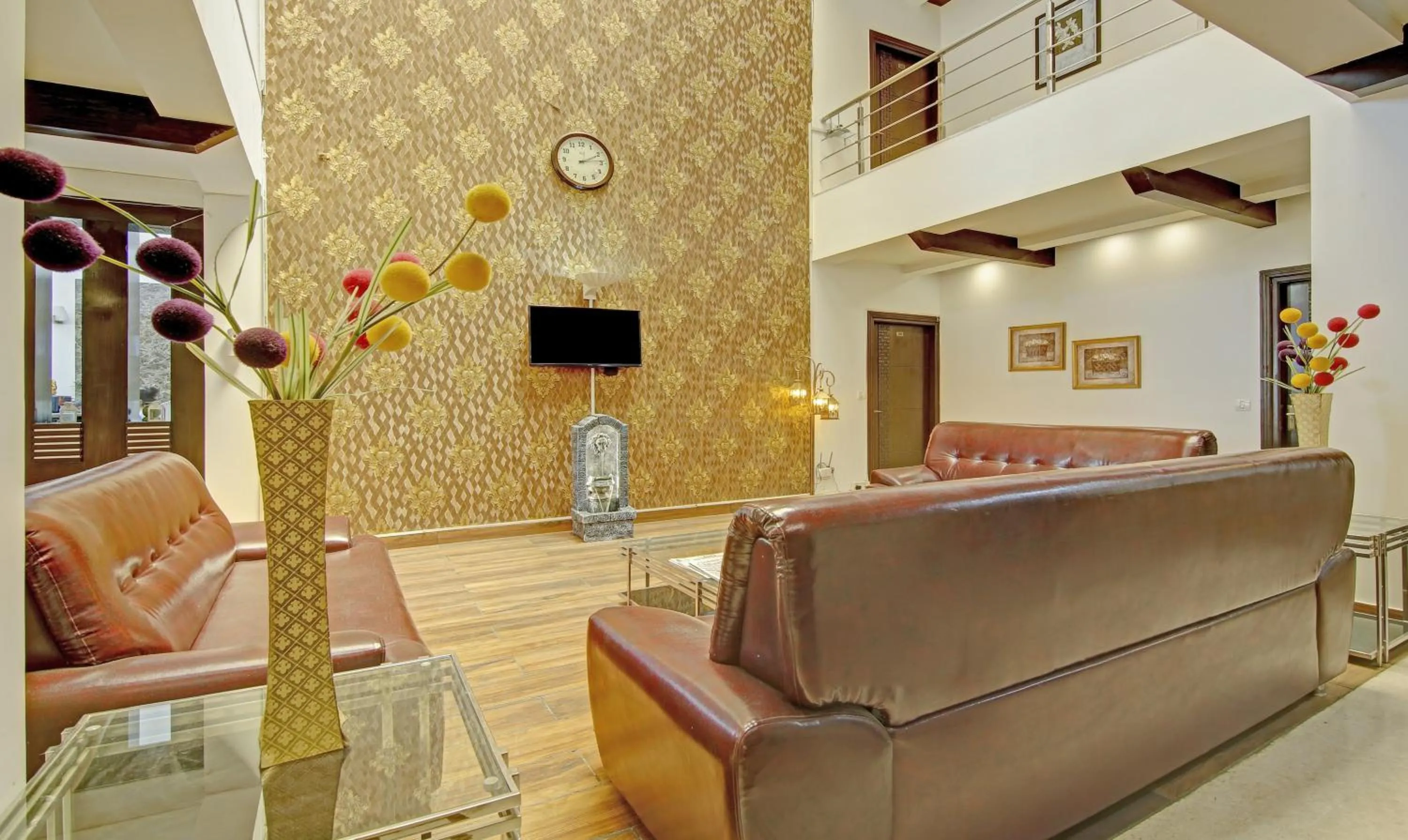 Seating area in Blue Moon Residency Hotel & Restaurant