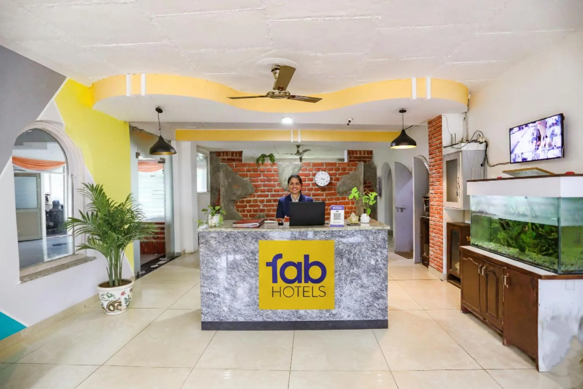 Lobby or reception in FabHotel Aravali Suites