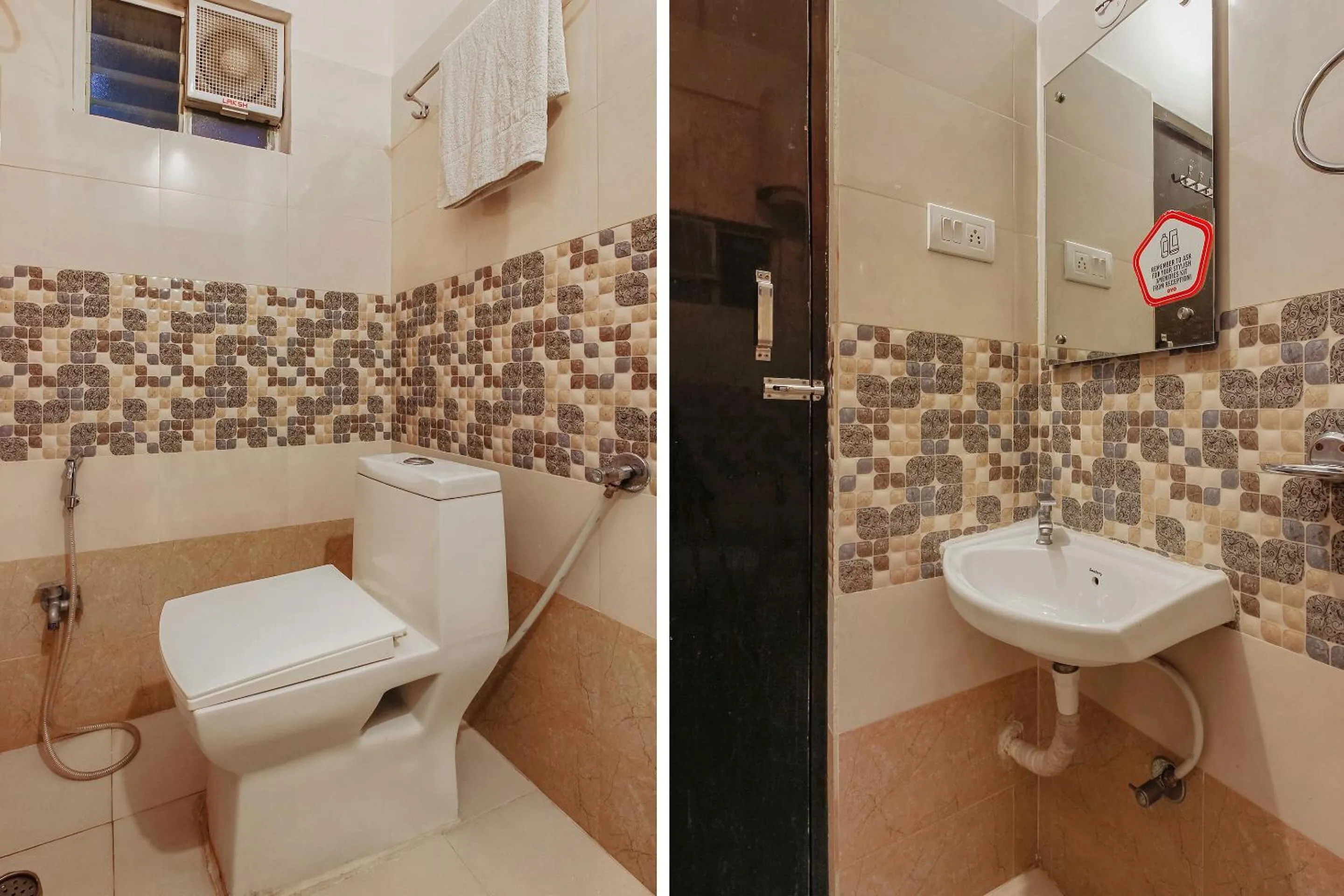 Bathroom in Goldhorn Hotels & Banquet Mehdipatnam Near St Ann's college