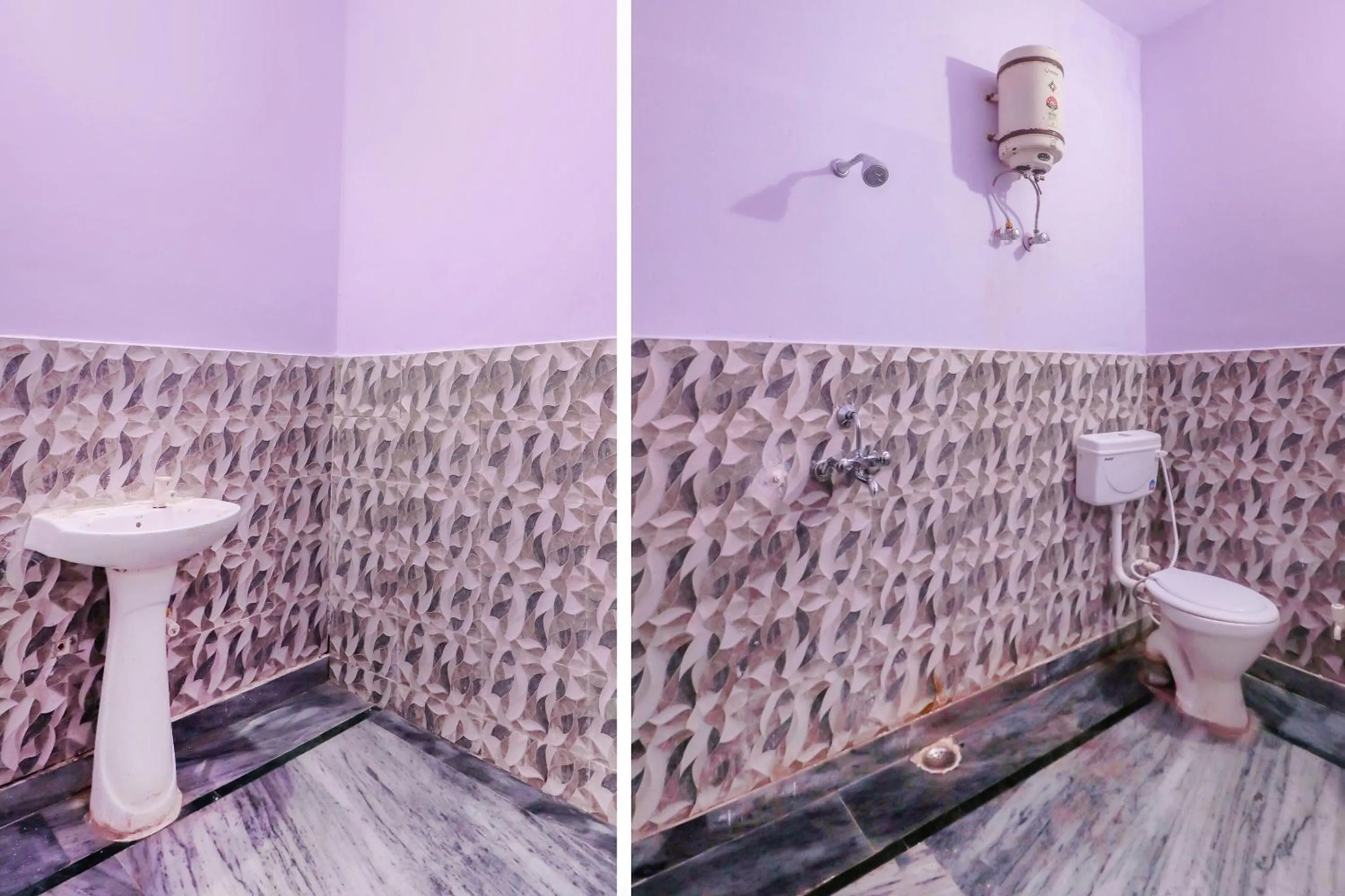 Bathroom in Hotel O Primrose Hotel's Near Noida Sector 76 Metro Station