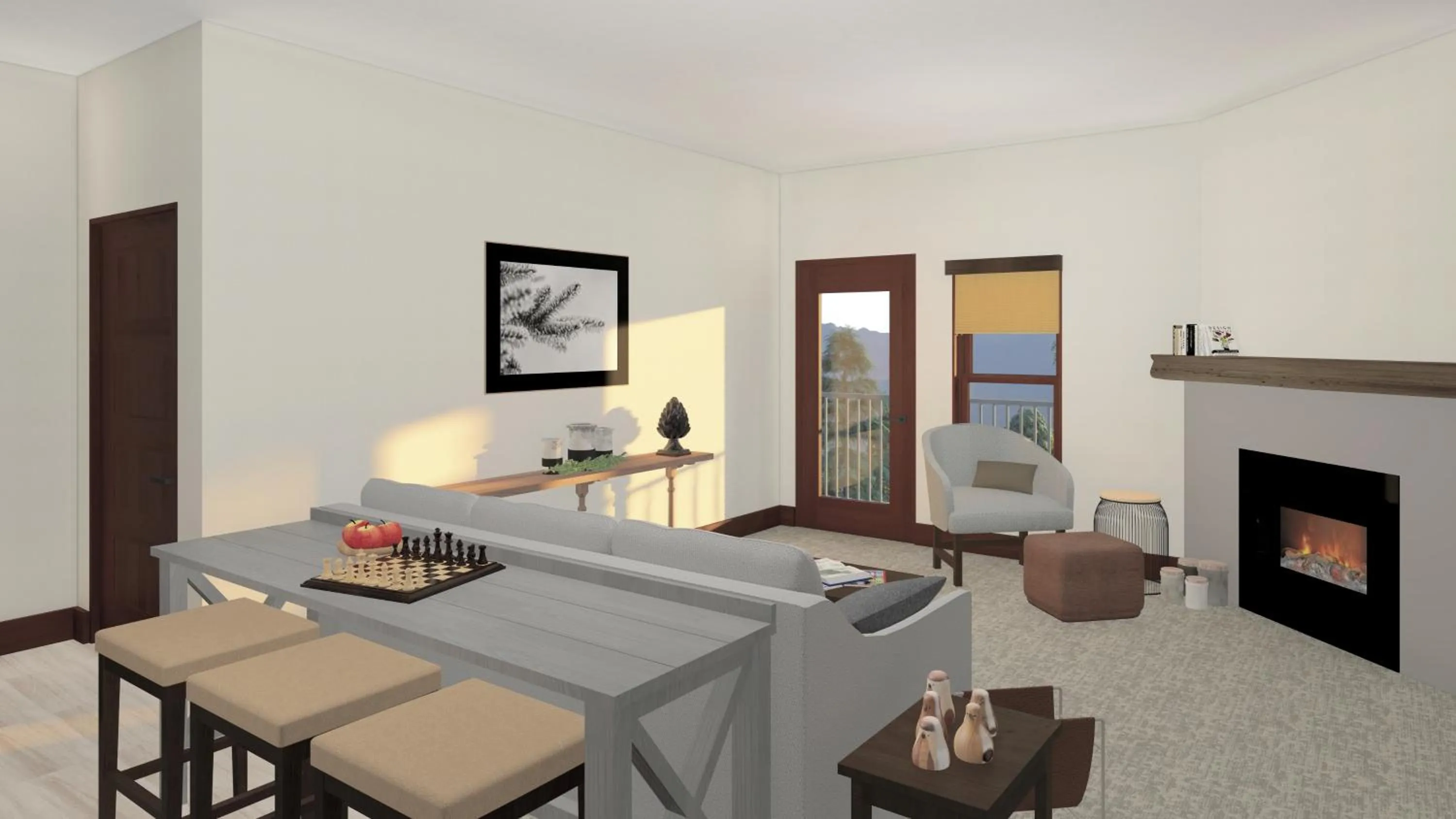 Living room, Bed in Corduroy Inn and Lodge, Trademark Collection by Wyndham