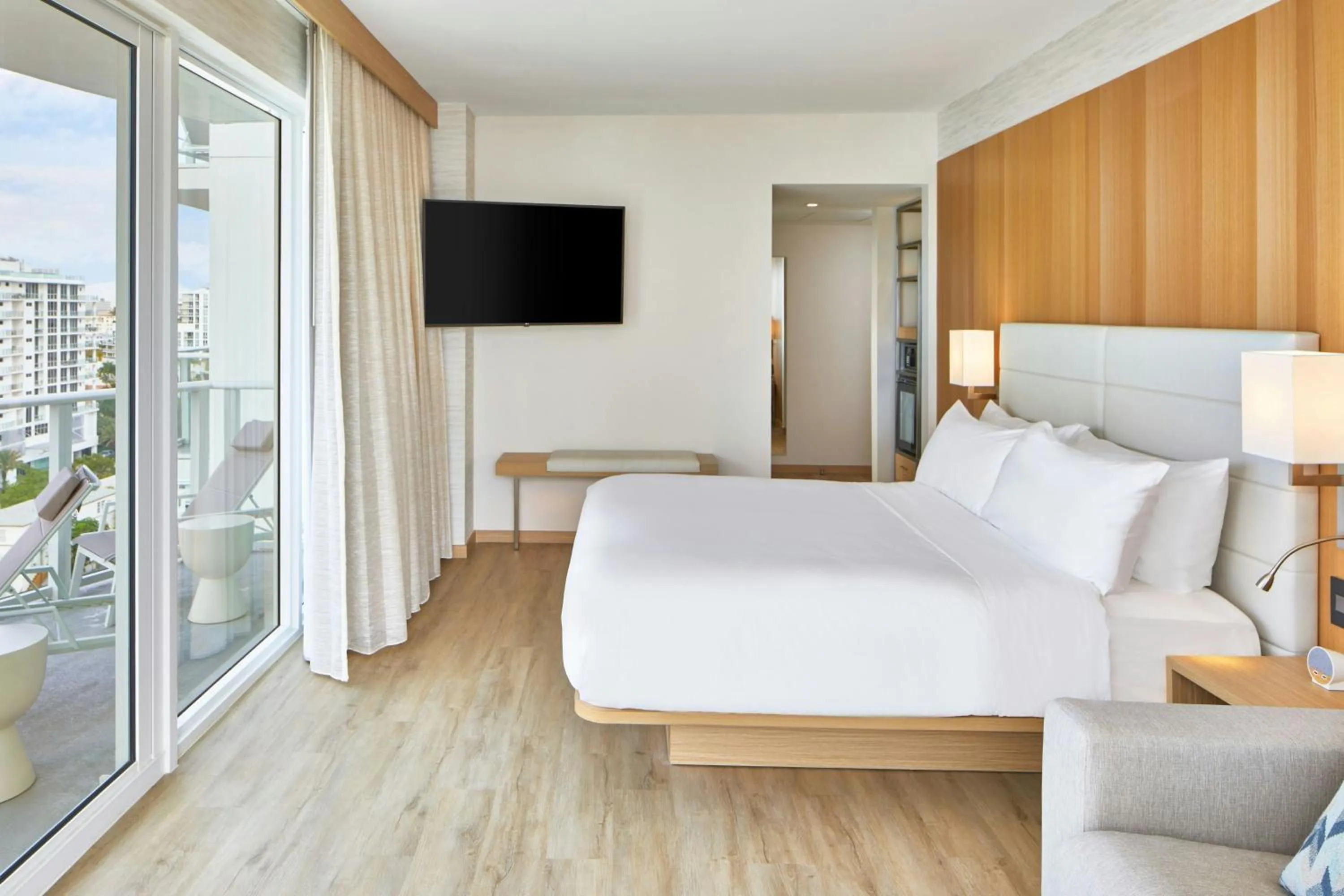 Photo of the whole room, Bed in AC Hotel by Marriott Fort Lauderdale Beach