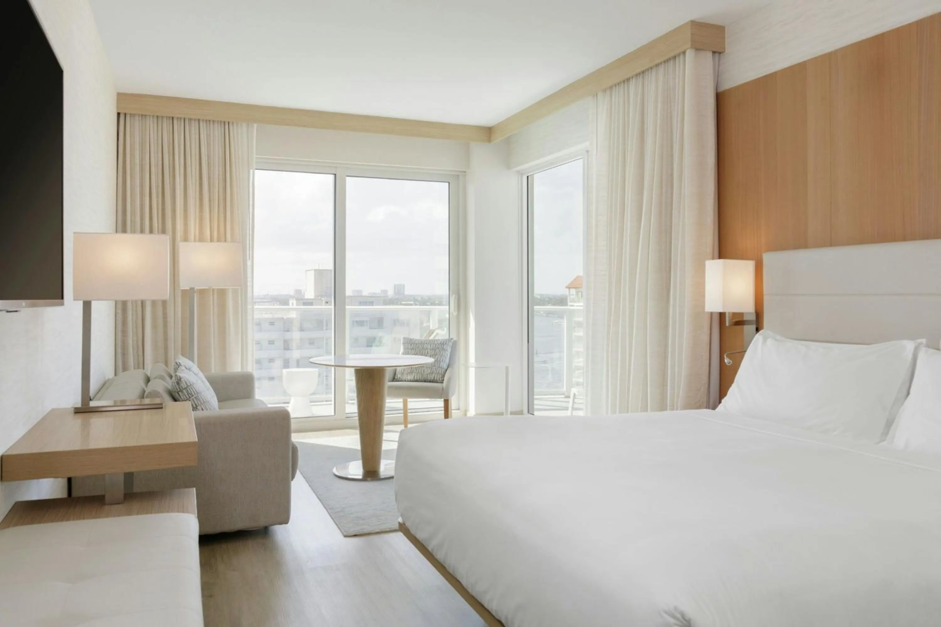 Photo of the whole room, Bed in AC Hotel by Marriott Fort Lauderdale Beach