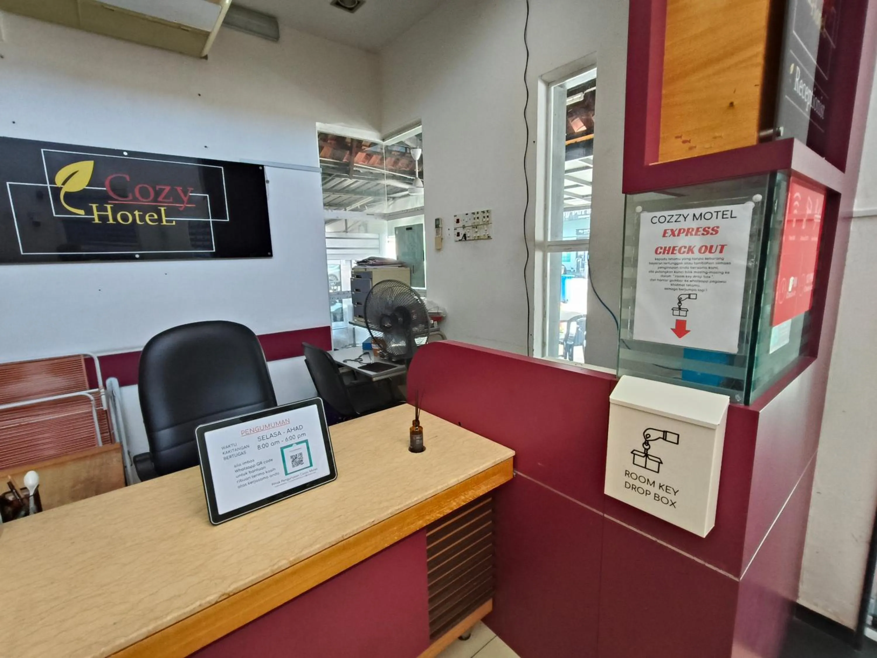 Lobby or reception in Cozzy Motel Malacca