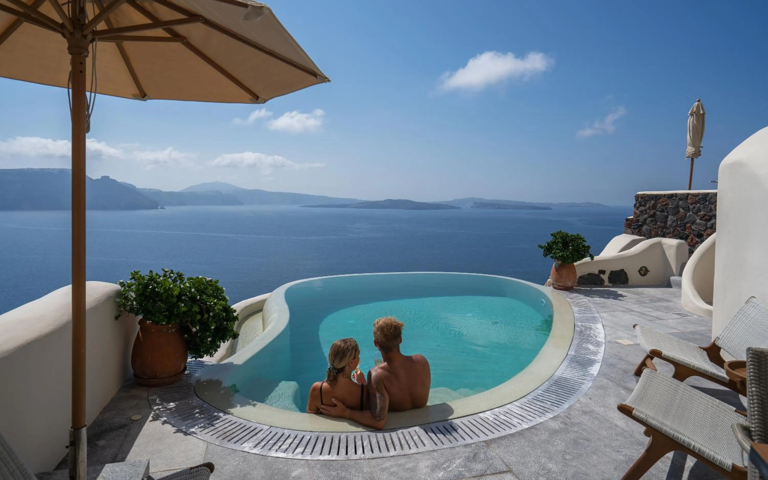 Landmark view in Pezoules of Oia