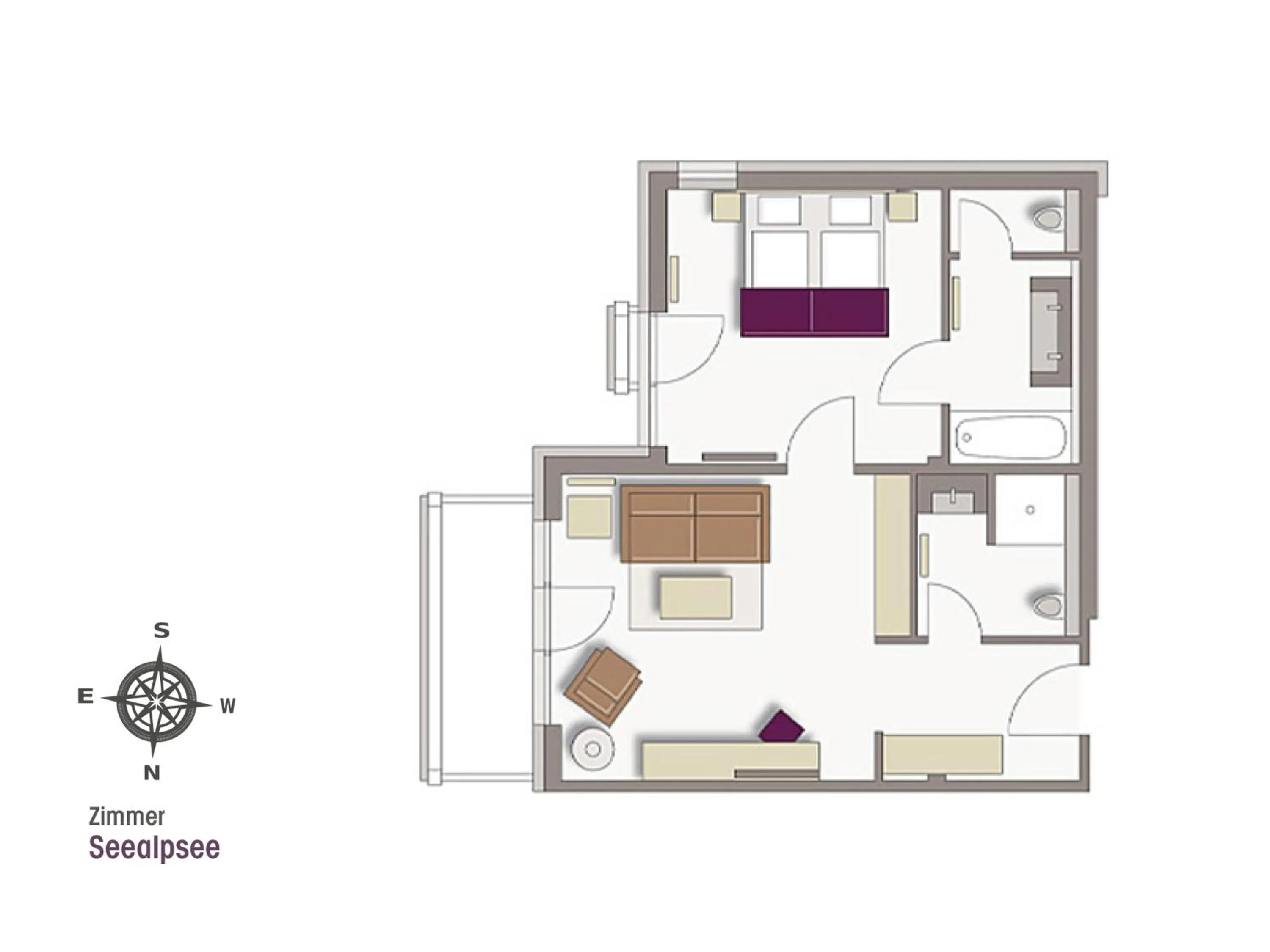 Floor plan in Hotel Exquisit