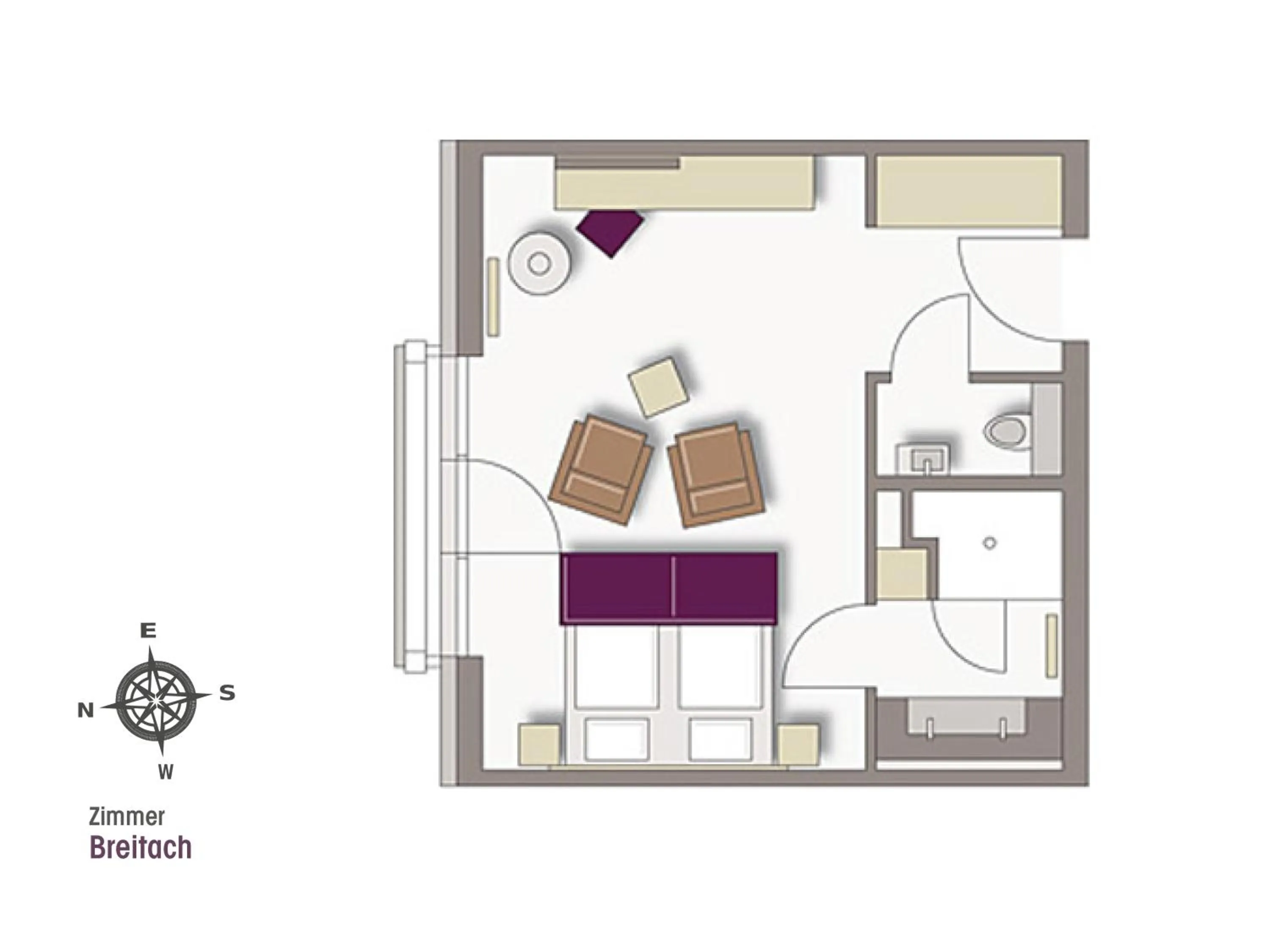 Floor plan in Hotel Exquisit