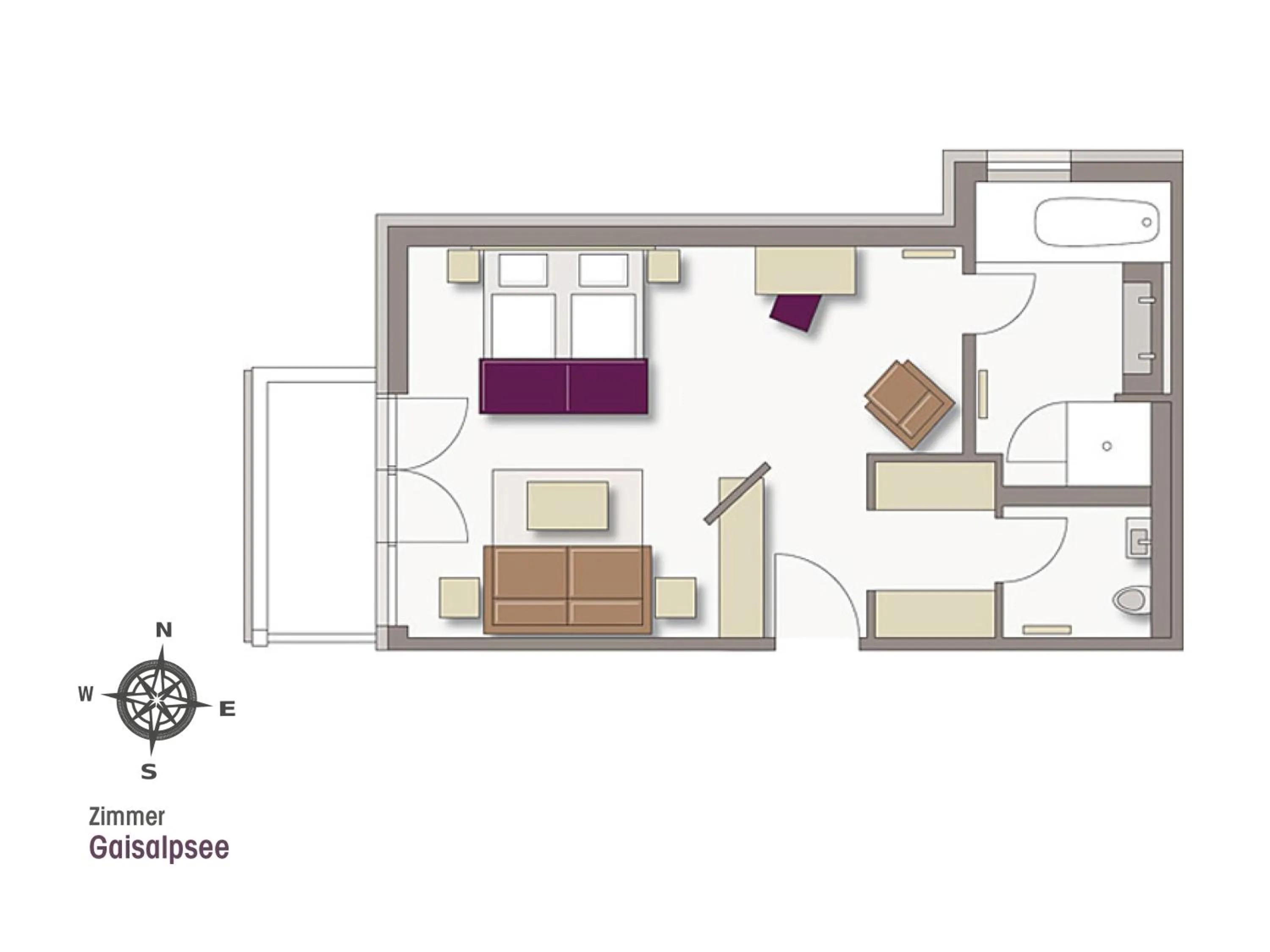 Floor plan in Hotel Exquisit