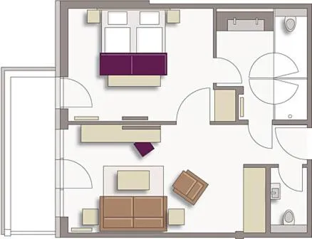 Floor plan in Hotel Exquisit