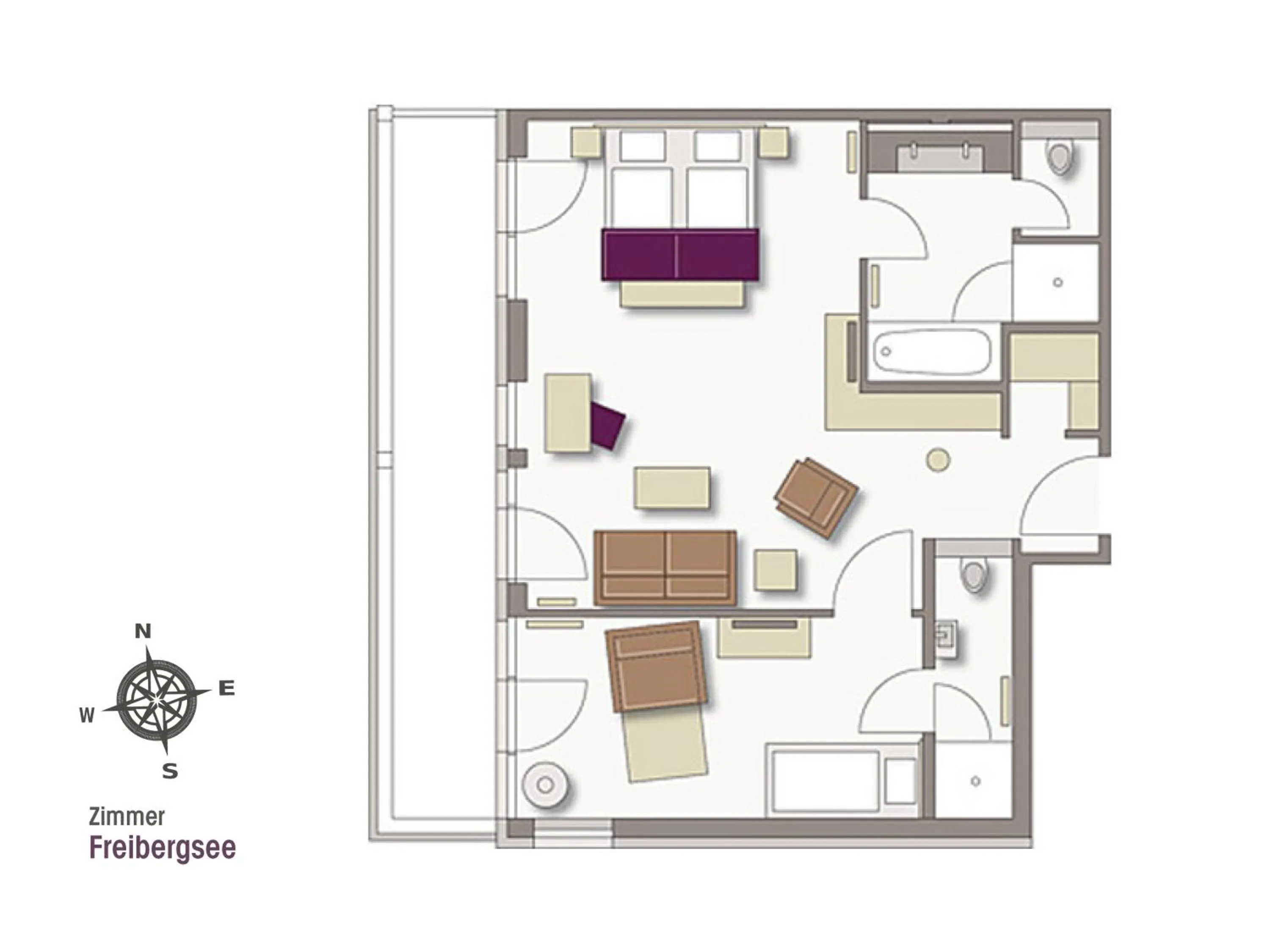 Floor plan in Hotel Exquisit