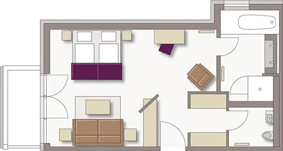 Floor plan in Hotel Exquisit