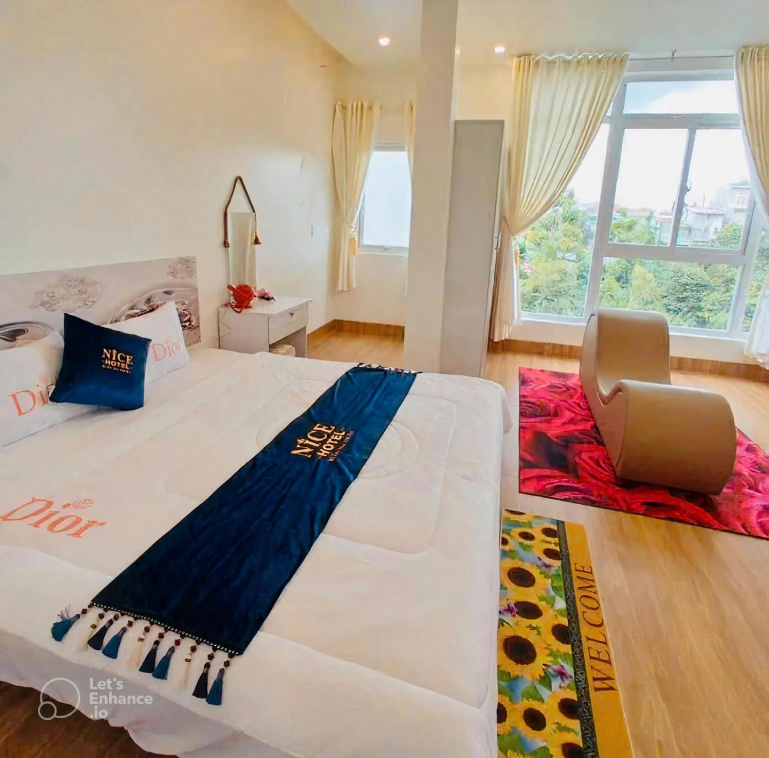 Photo of the whole room, Bed in Nice Hotel Buôn Ma Thuột