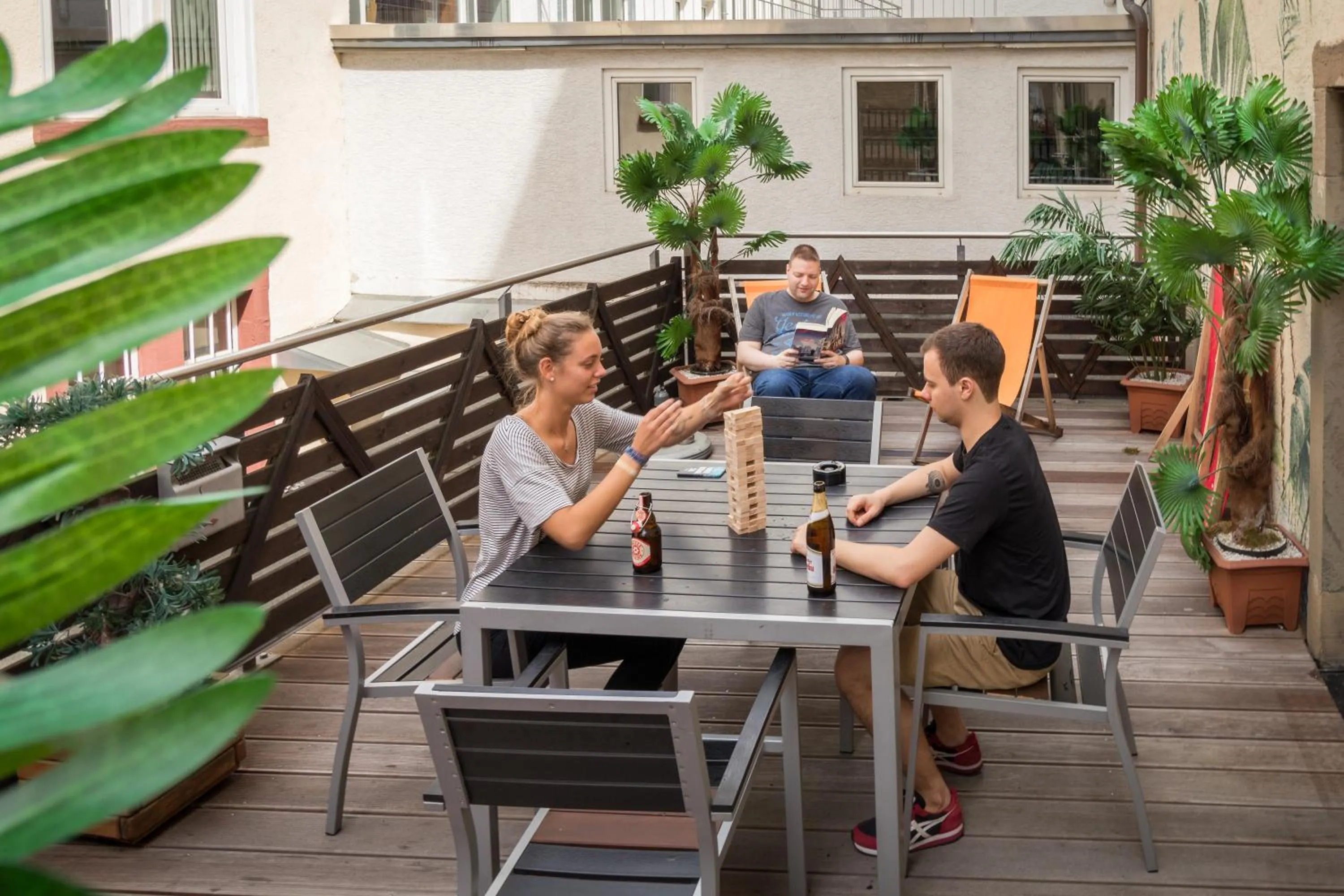 Patio in Hostel Alex 30