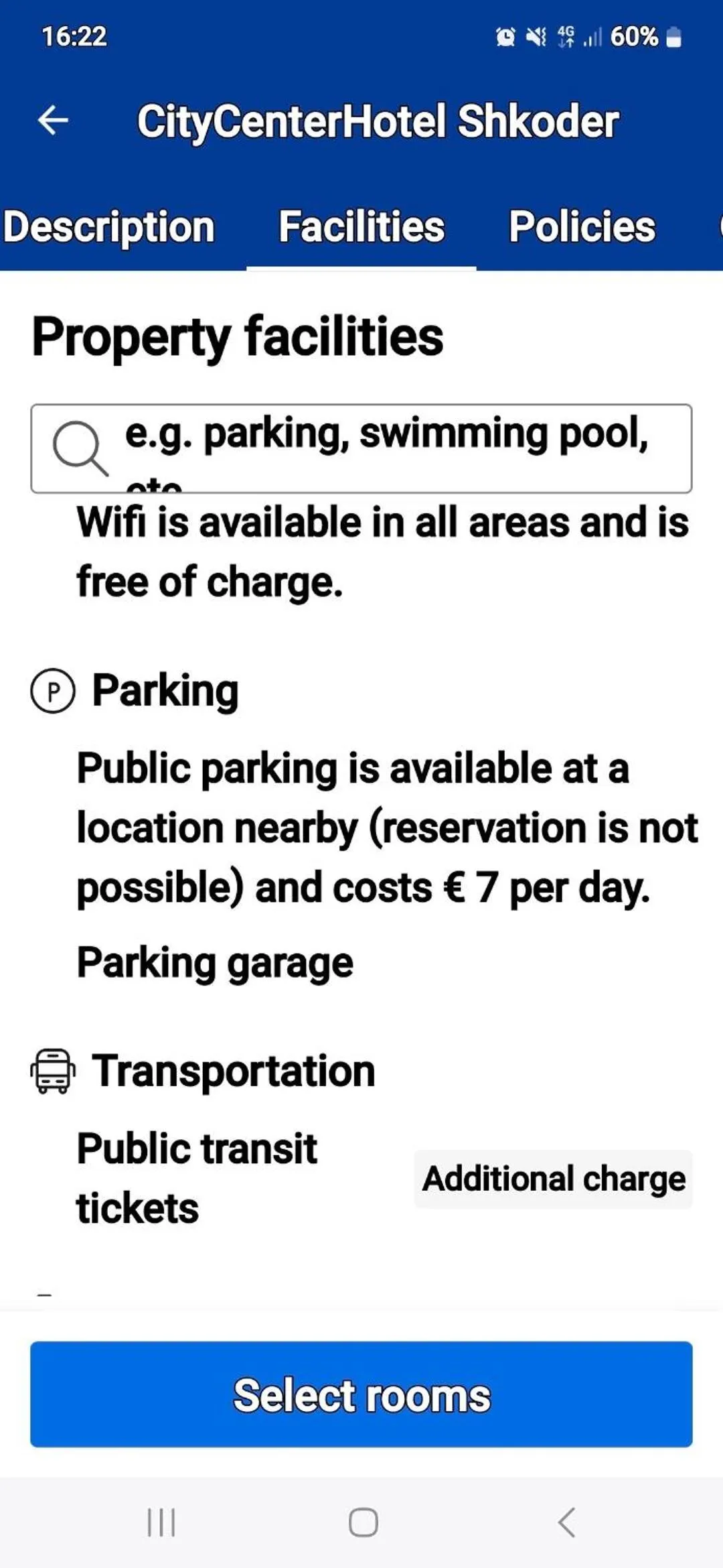 Property building in CityCenterHotel Shkoder