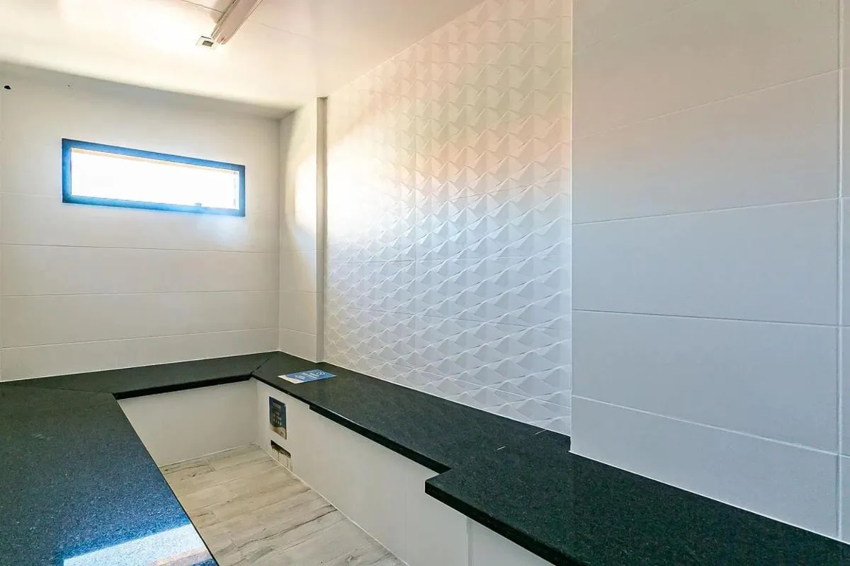 Sauna in Studio à beira mar - Hotel Jurerê Beach Village