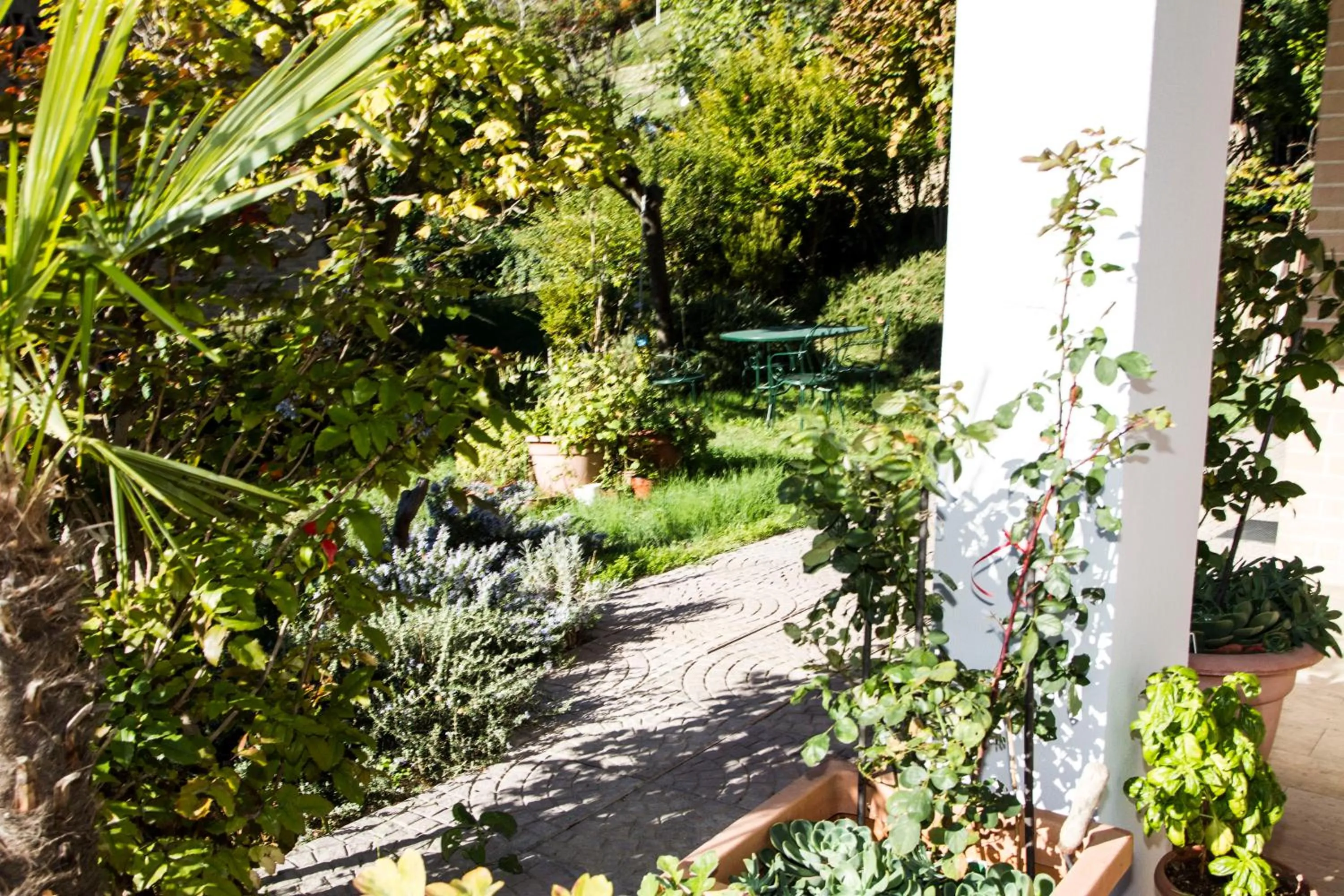 Garden view in B&B La Quiete