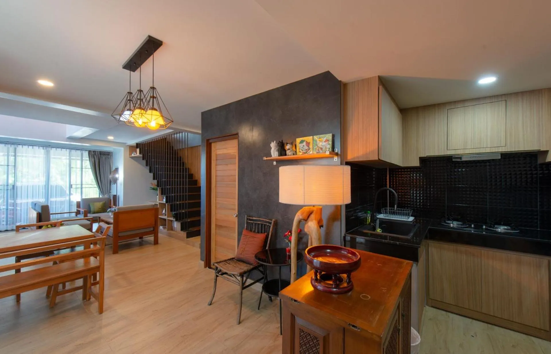 Kitchen or kitchenette in Areya Villa