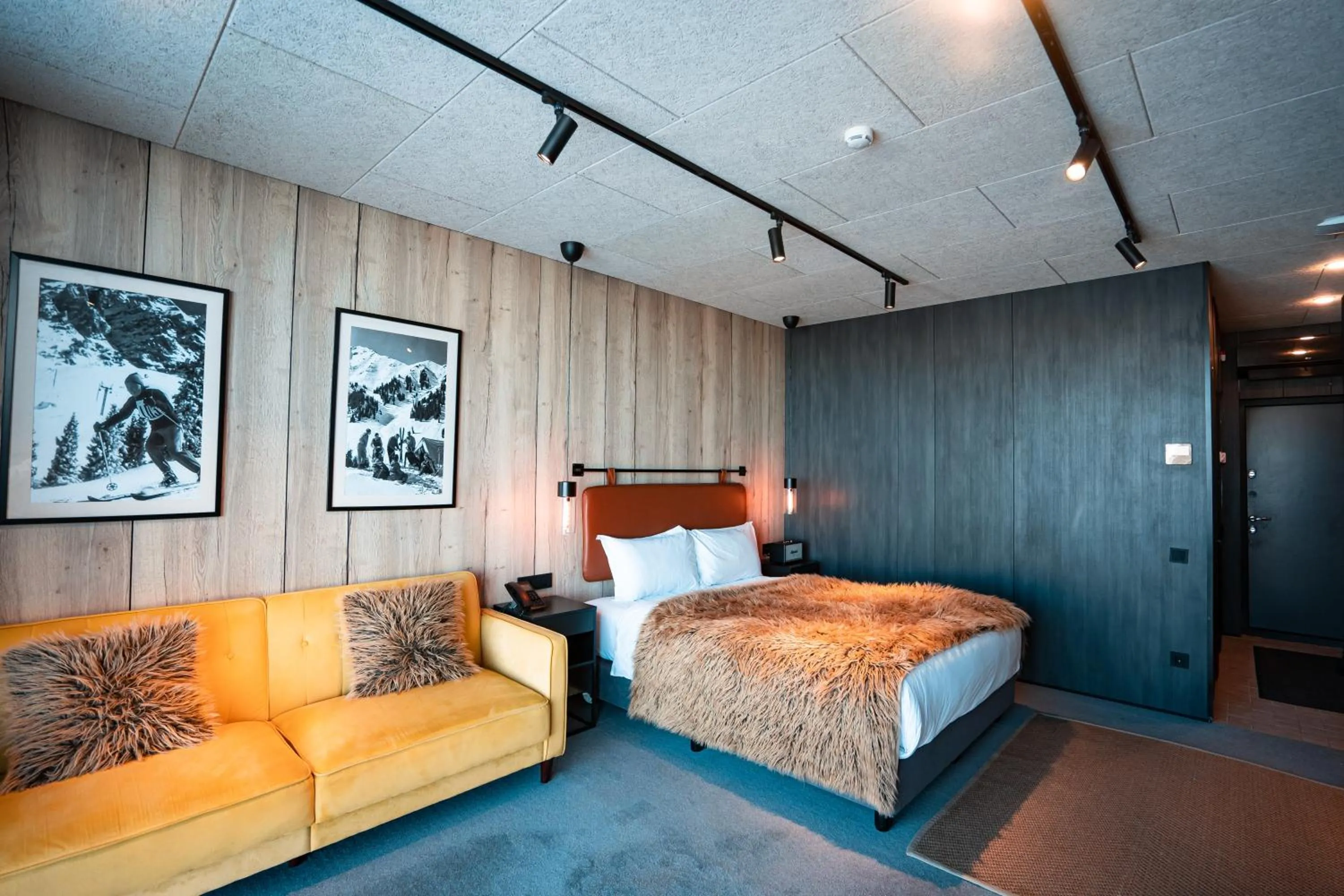 Bed in Tenir Eco Hotel, Shymbulak Mountain Resort