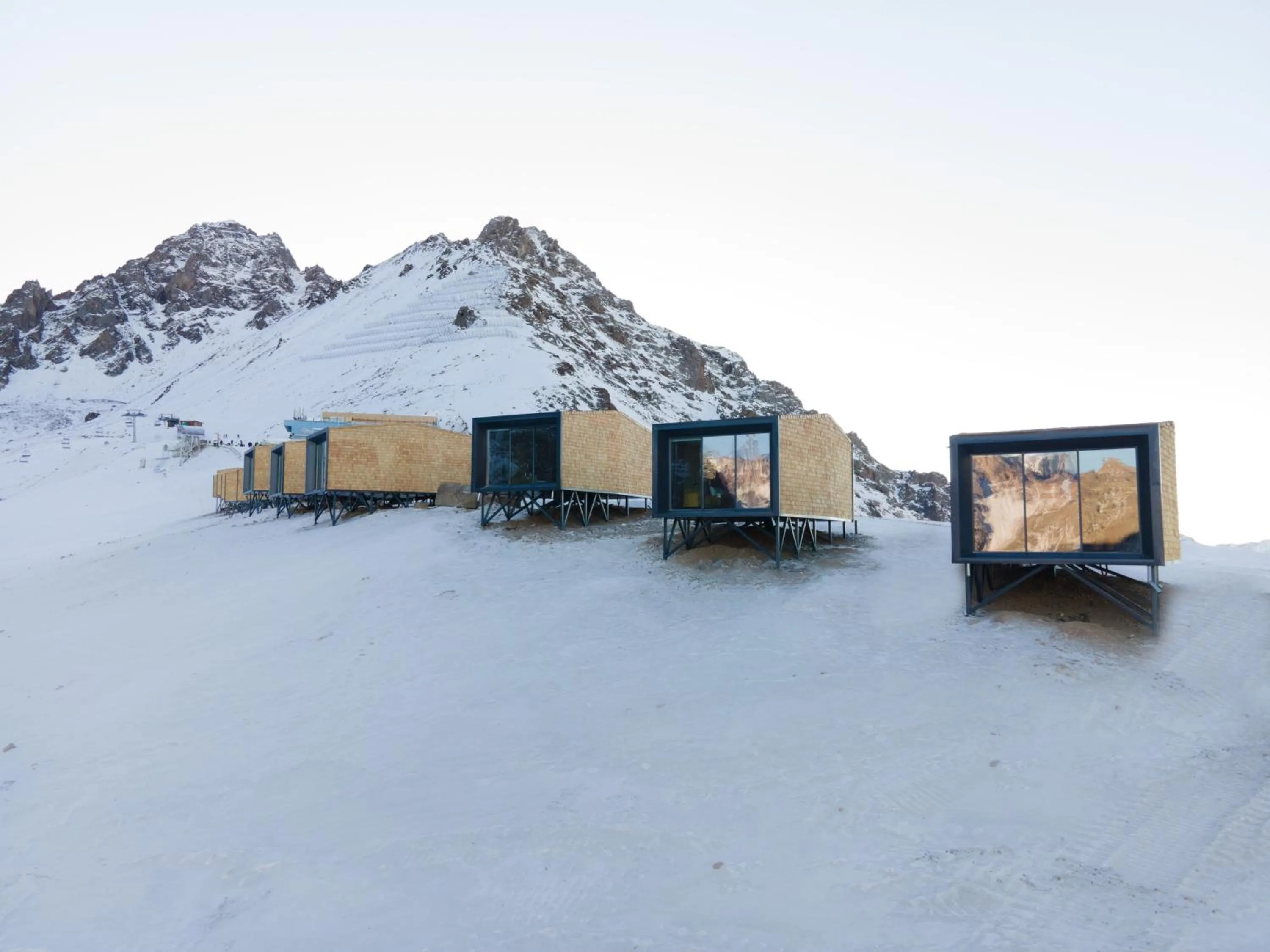 Property building in Tenir Eco Hotel, Shymbulak Mountain Resort