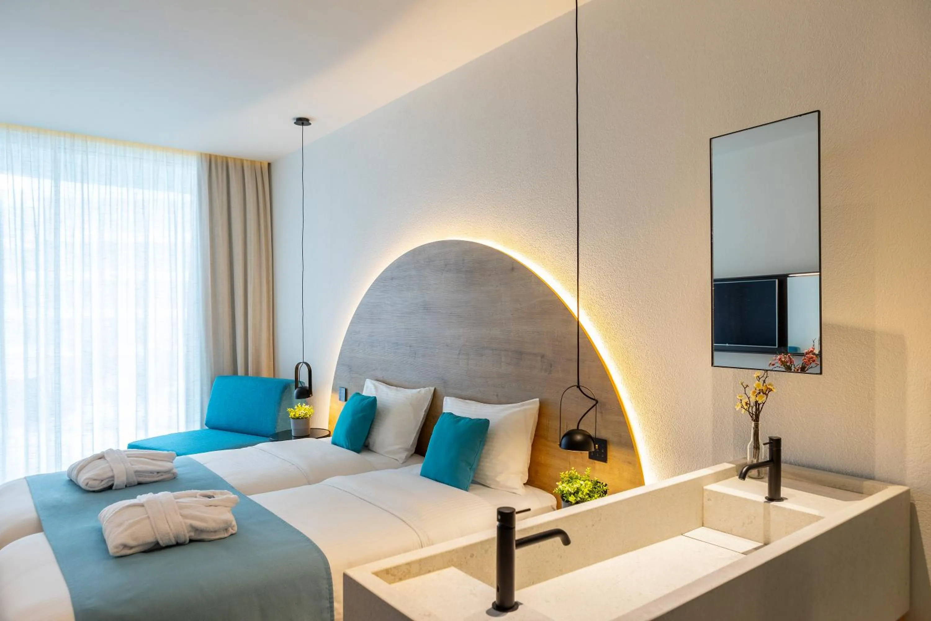 Bed in Flamingo Paradise Beach Hotel - Adults Only