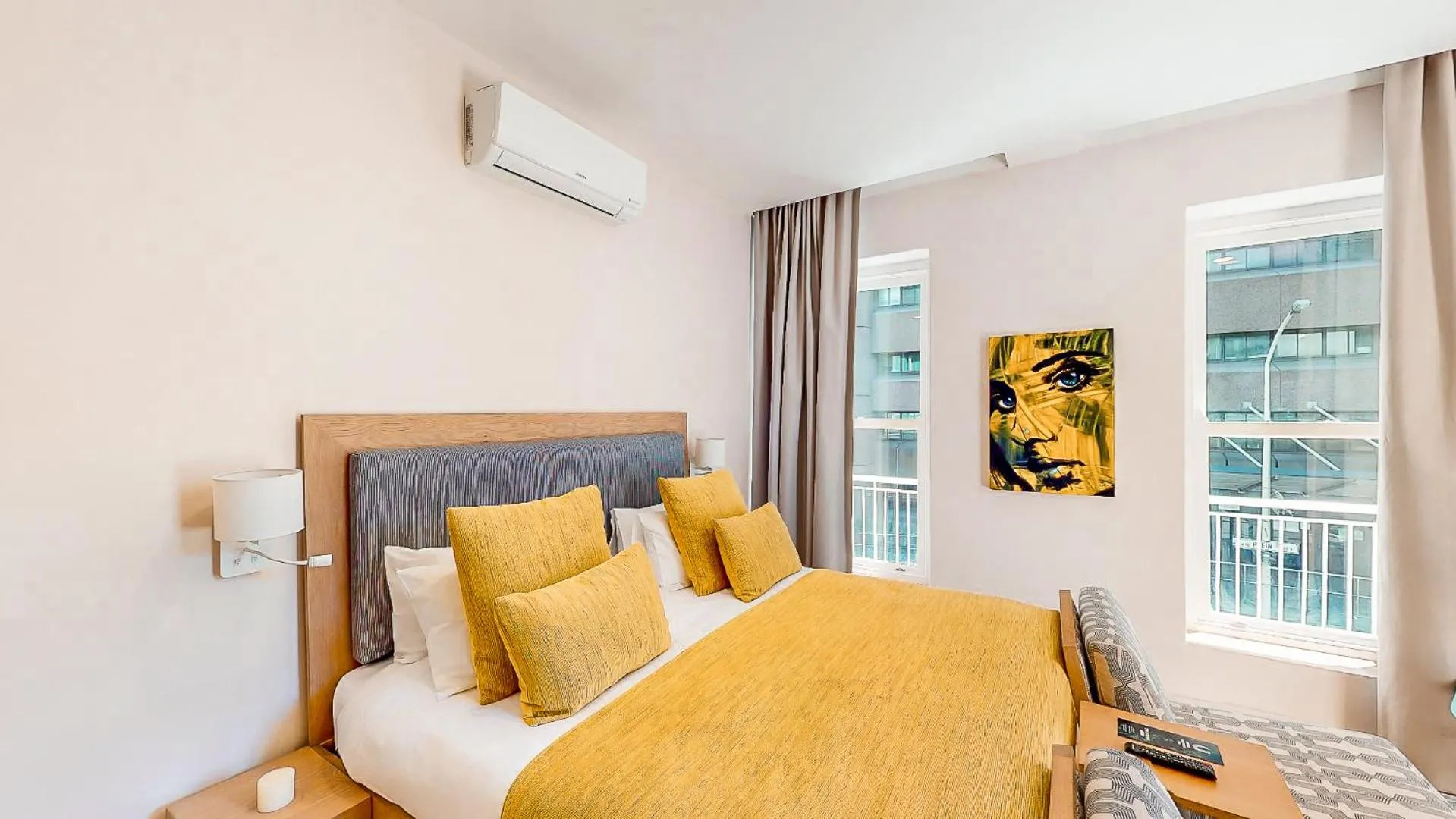 Bed in Urban Oasis Aparthotel