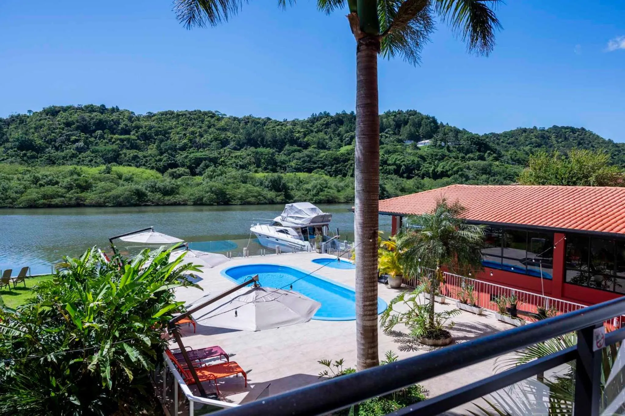Pool view in Rizzu Marina Hotel
