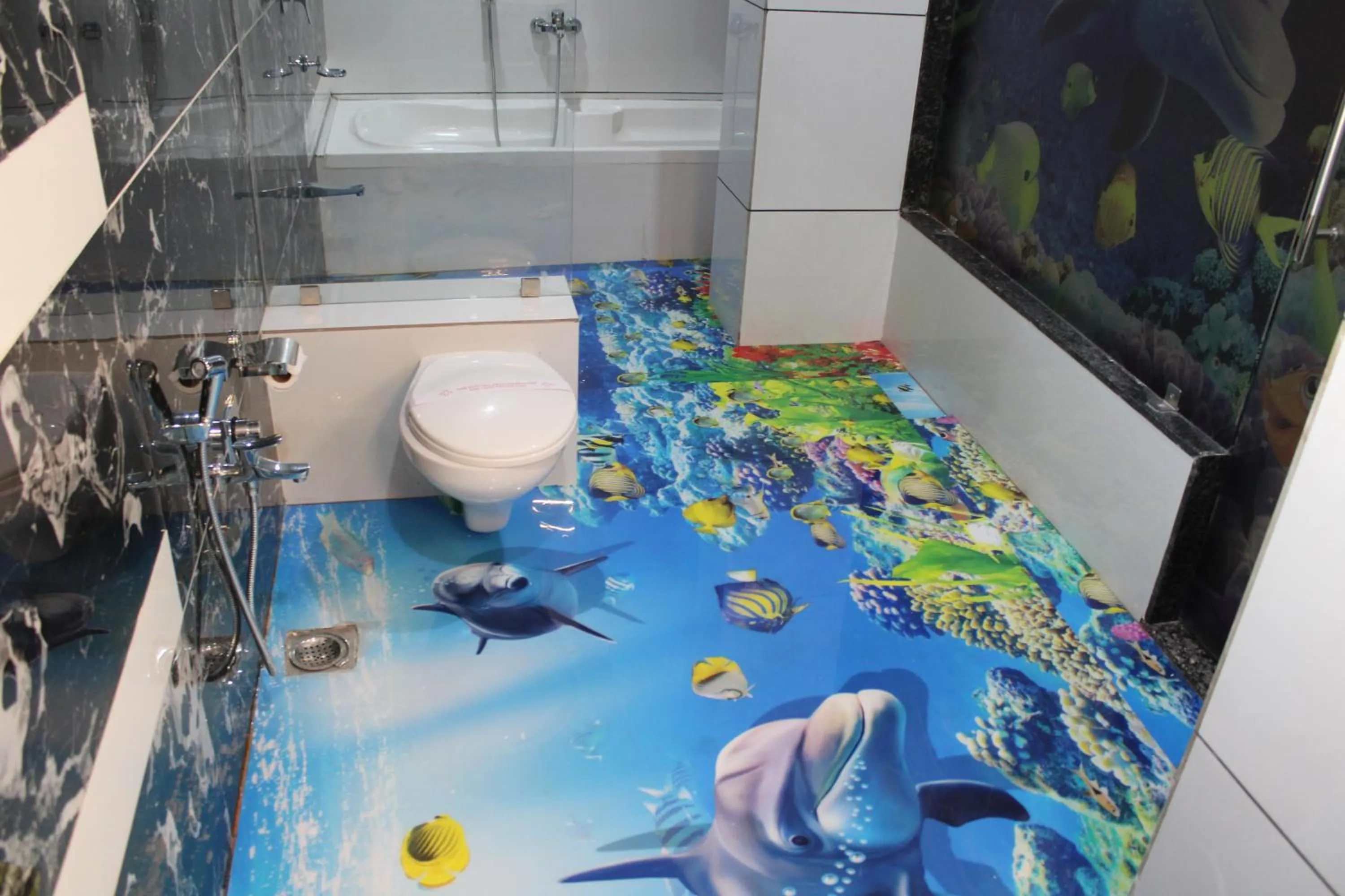 Bathroom in Hotel The Grand Piano - Best Business Hotel in Patan