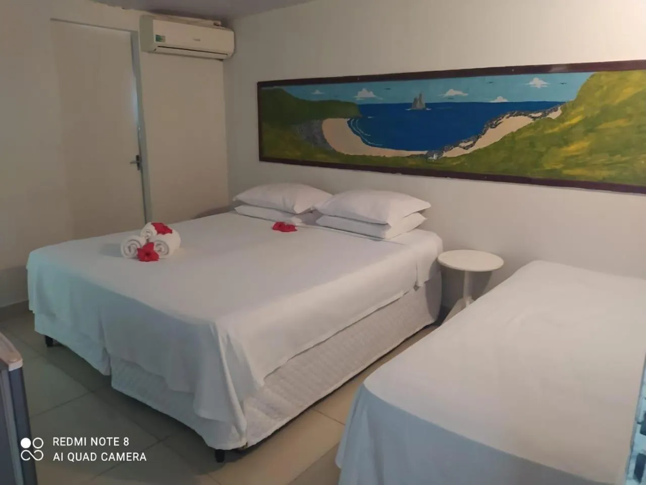 Bed in Pousada São Silmares