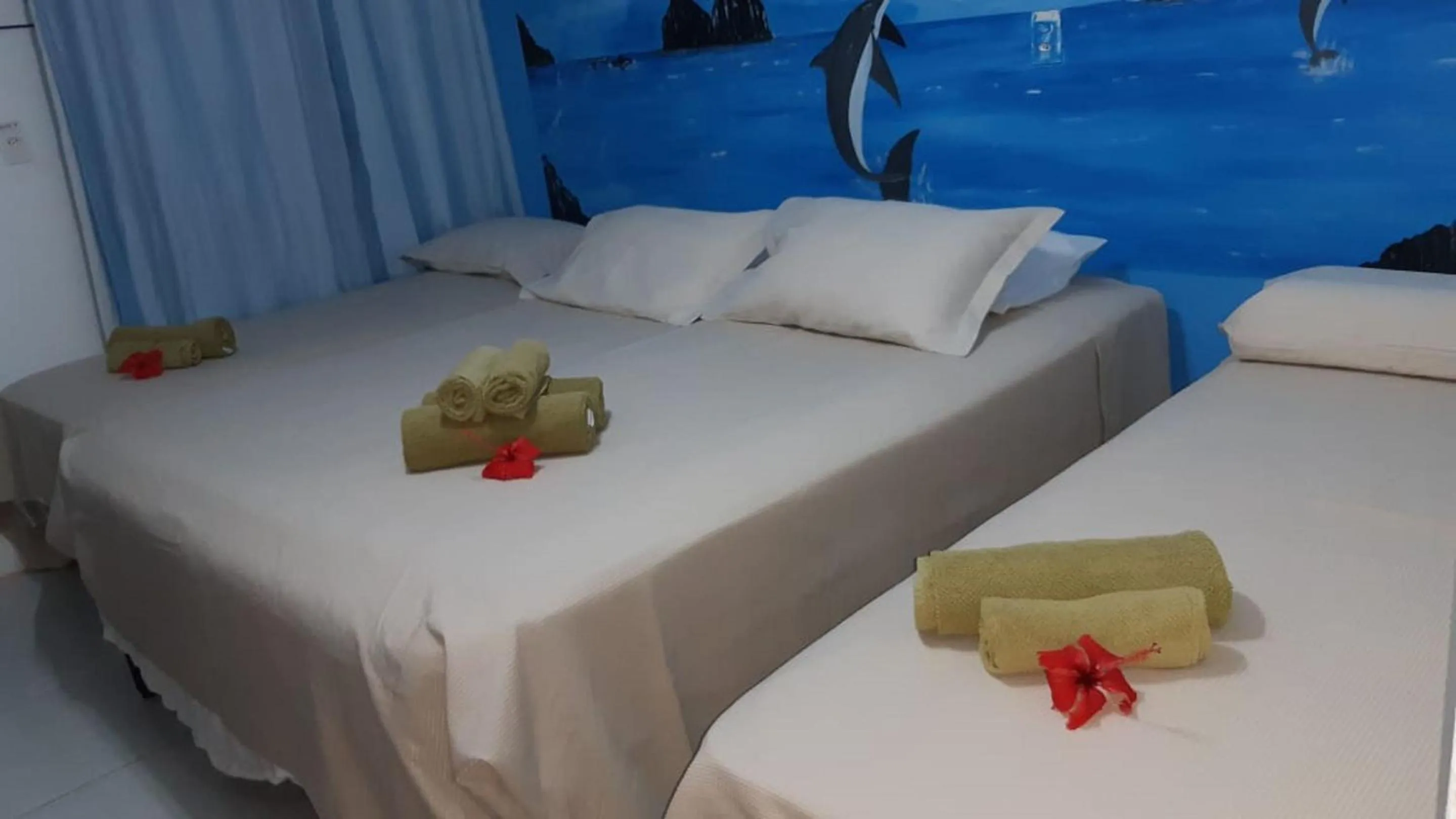 Bed in Pousada São Silmares