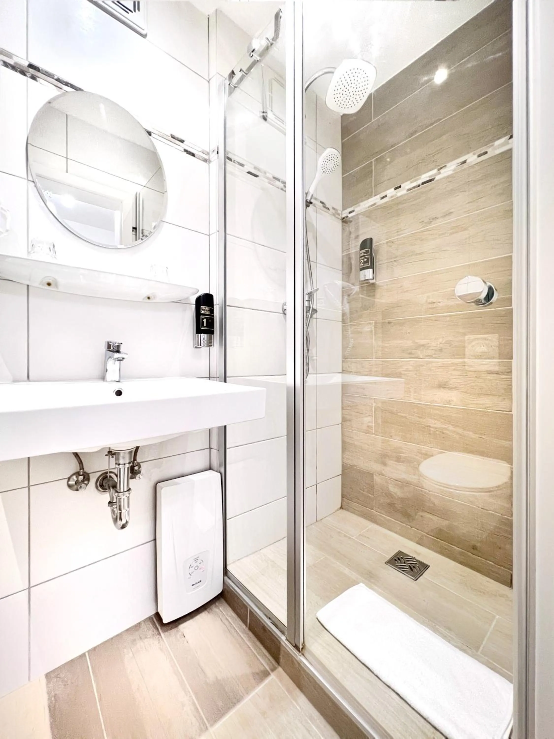 Shower in WAGNERS Hotel im Frankenwald
