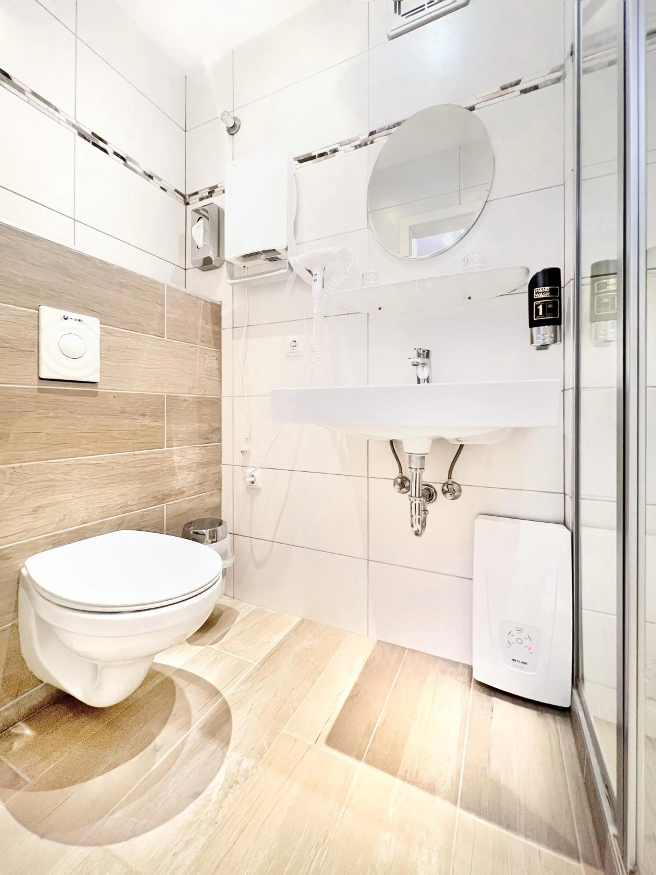 Shower in WAGNERS Hotel im Frankenwald