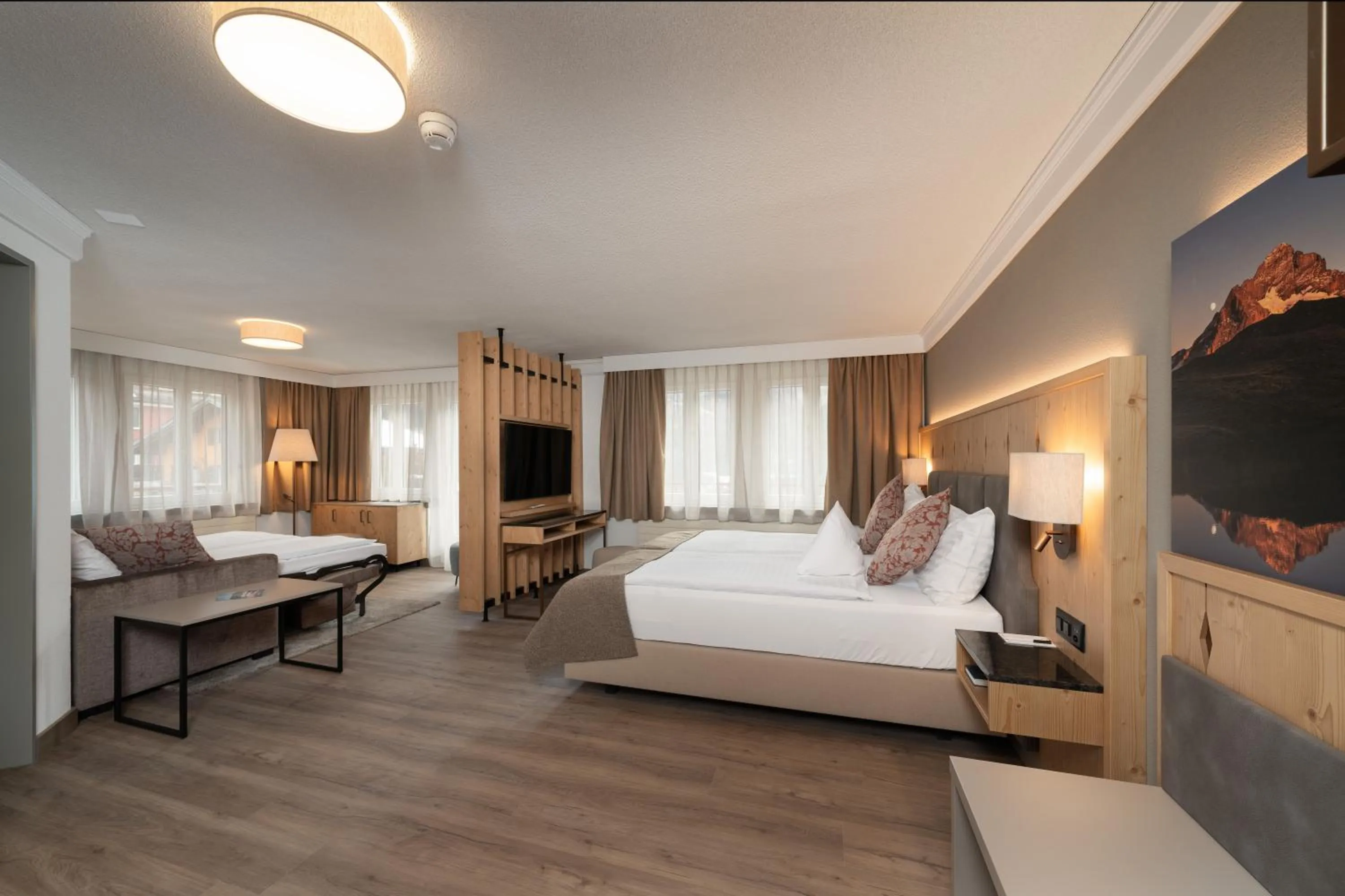 Bed in Hotel Grindelwalderhof