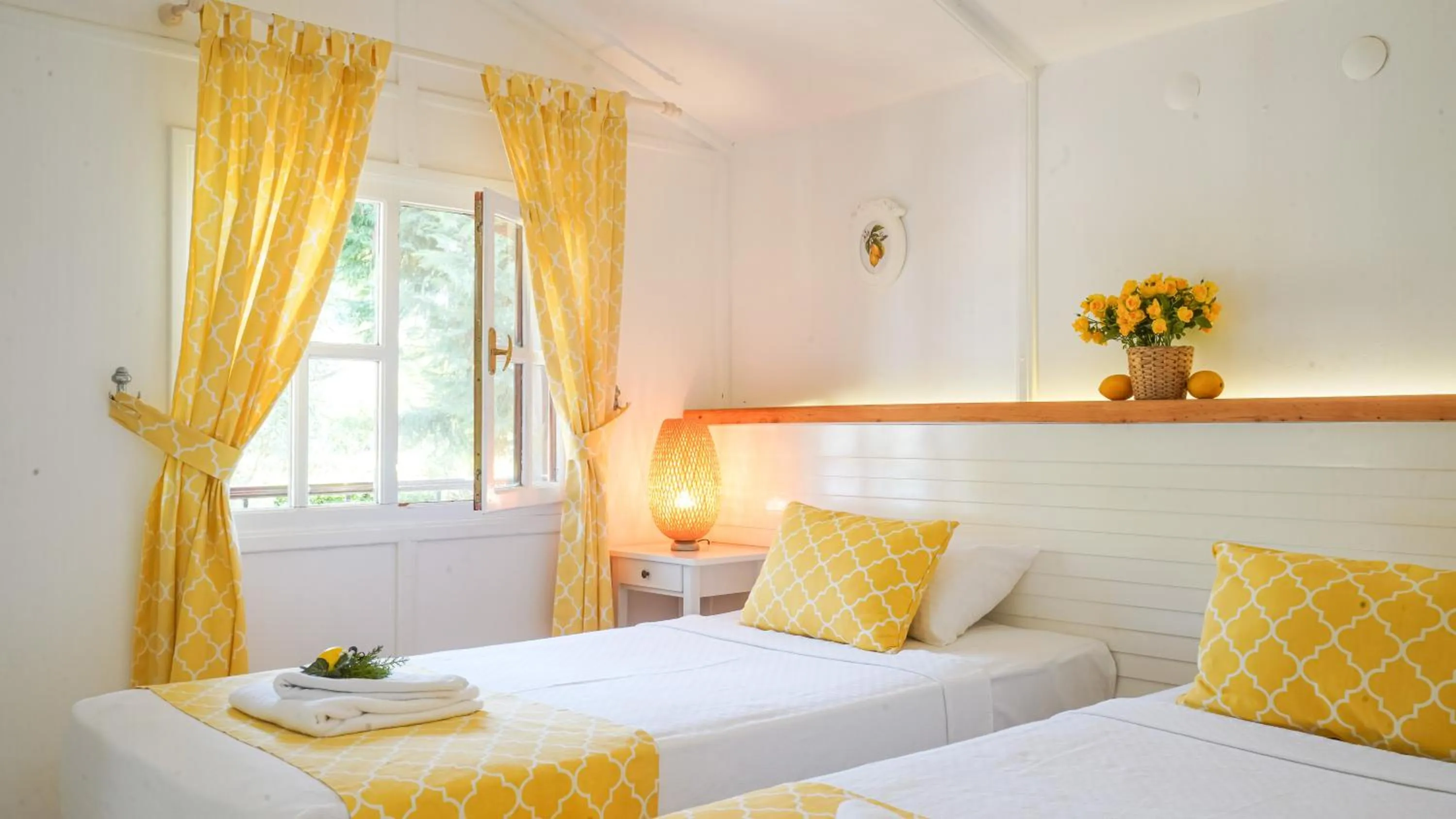 Bedroom, Bed in Datça Dirik Surf Beach Hotel