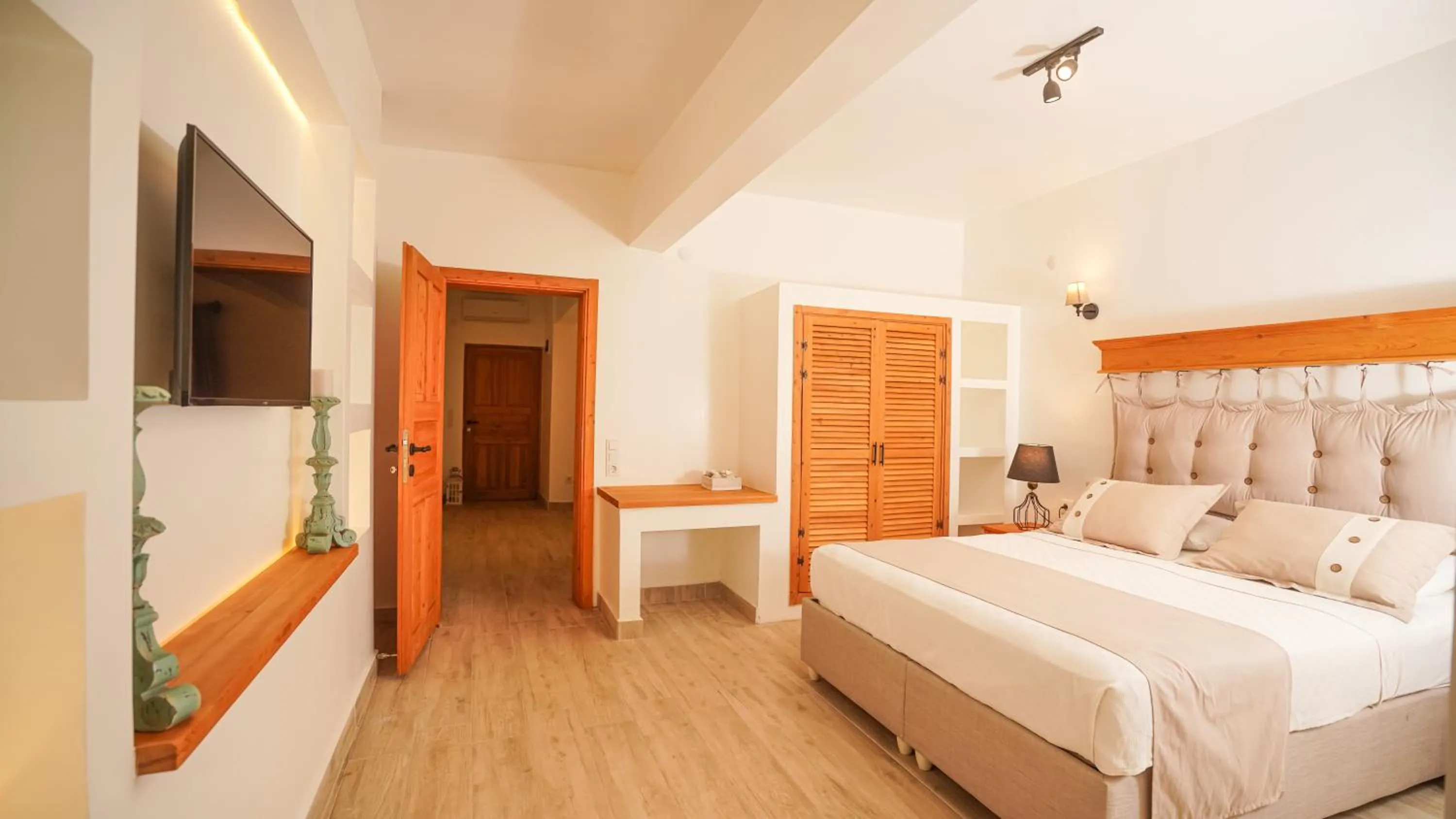 Bed in Datça Dirik Surf Beach Hotel