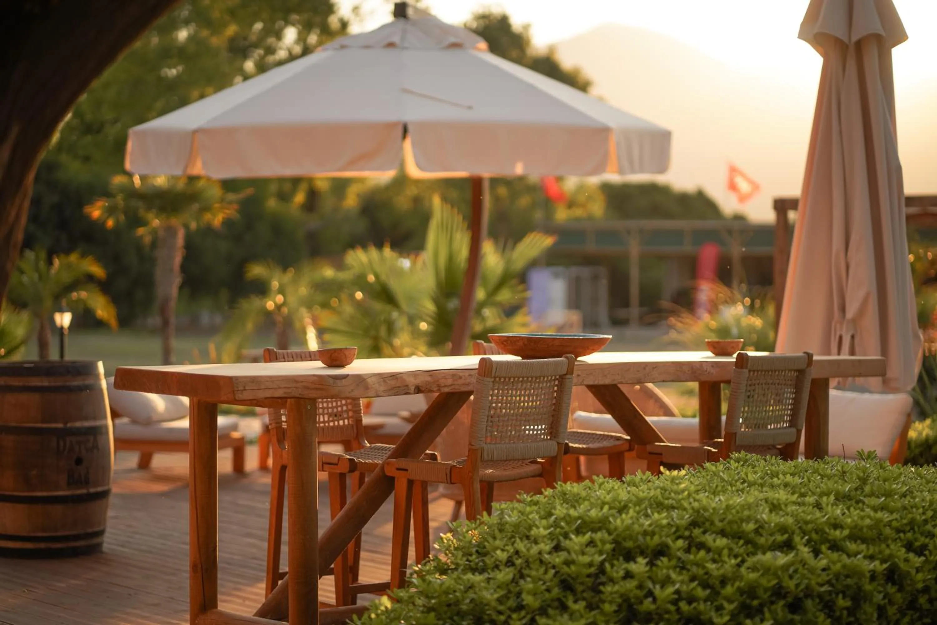 Patio in Datça Dirik Surf Beach Hotel