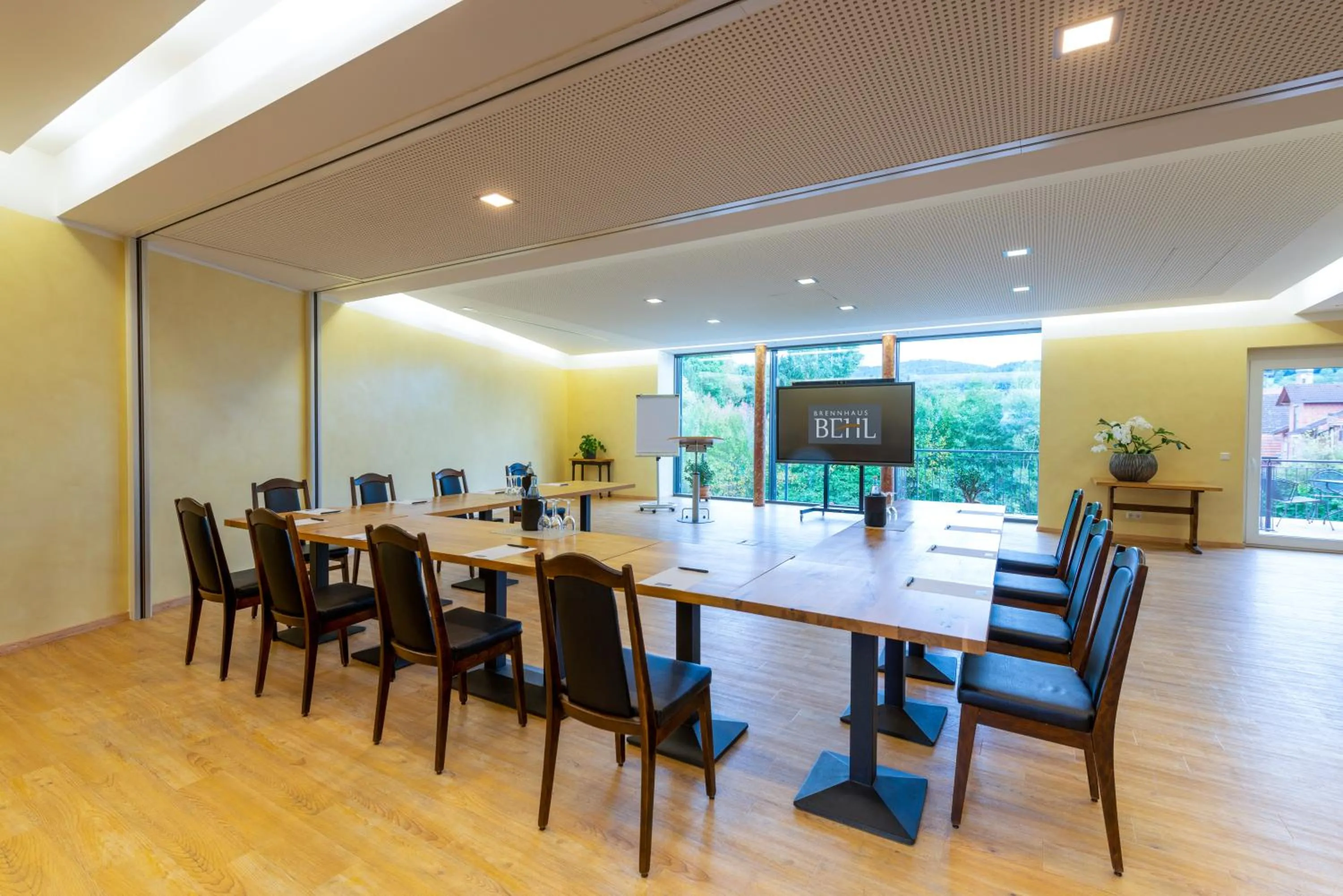 View (from property/room) in BEHLs Genusshotel im Brennhaus