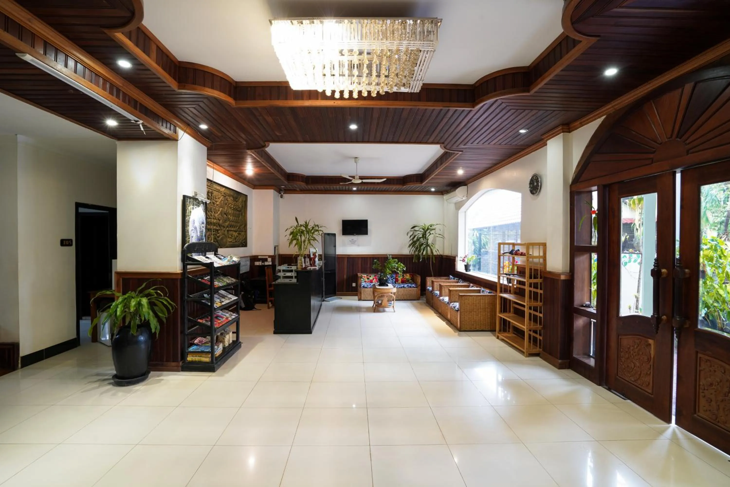 Seating area in Tan Sokchea Boutique