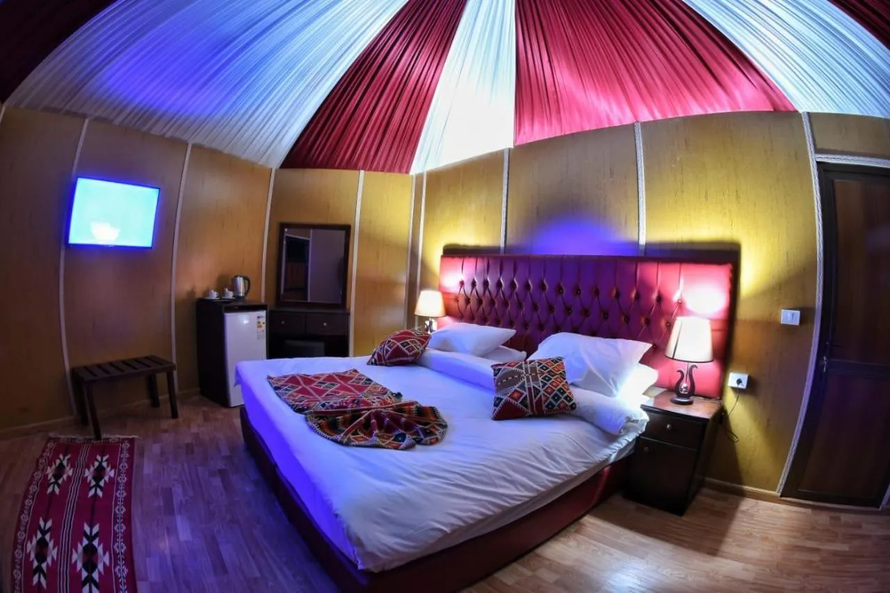 Bed in Rum Oasis Luxury Camp