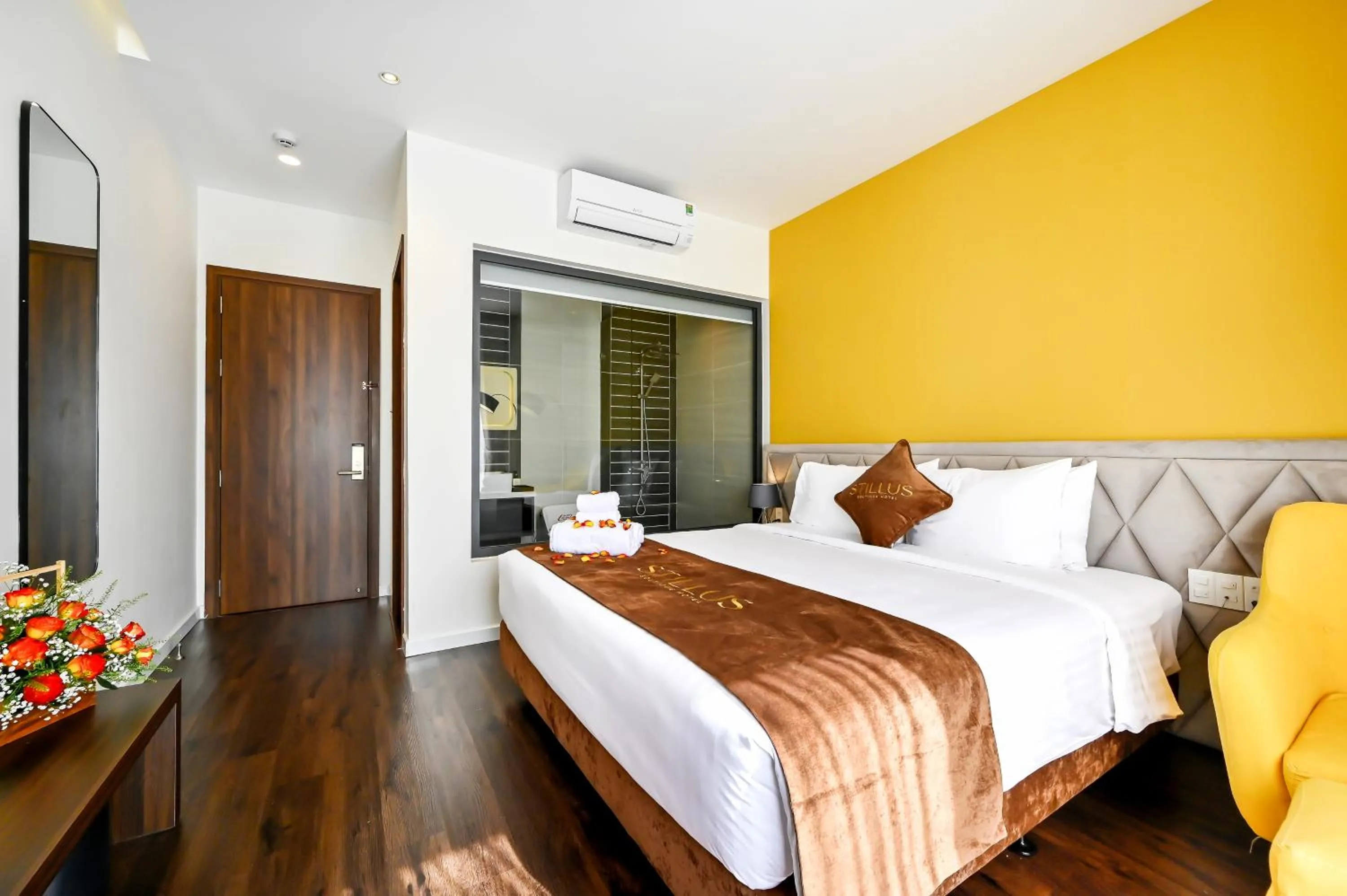 Bed in Stillus Boutique Hotel Dalat