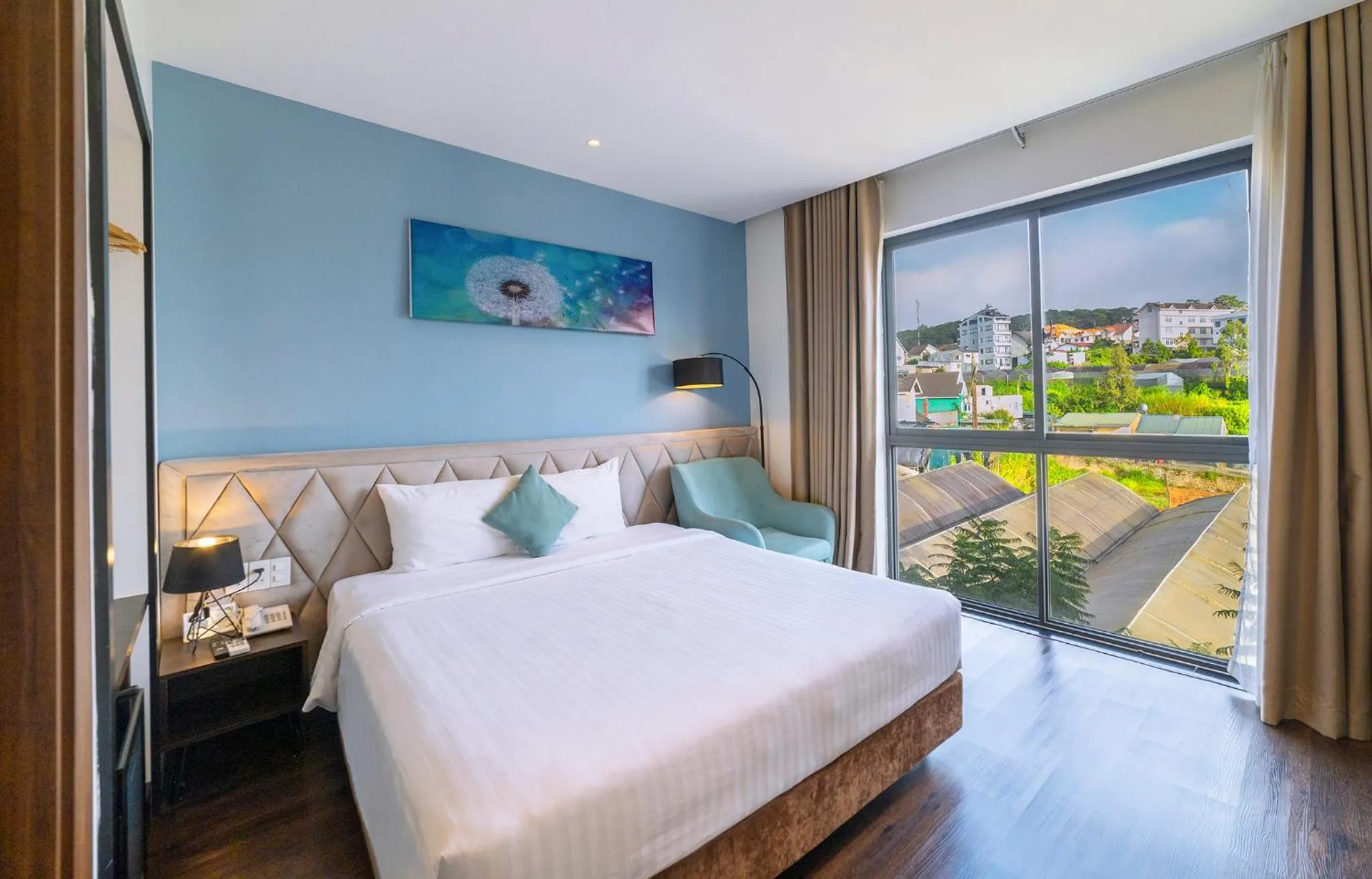 Bed in Stillus Boutique Hotel Dalat