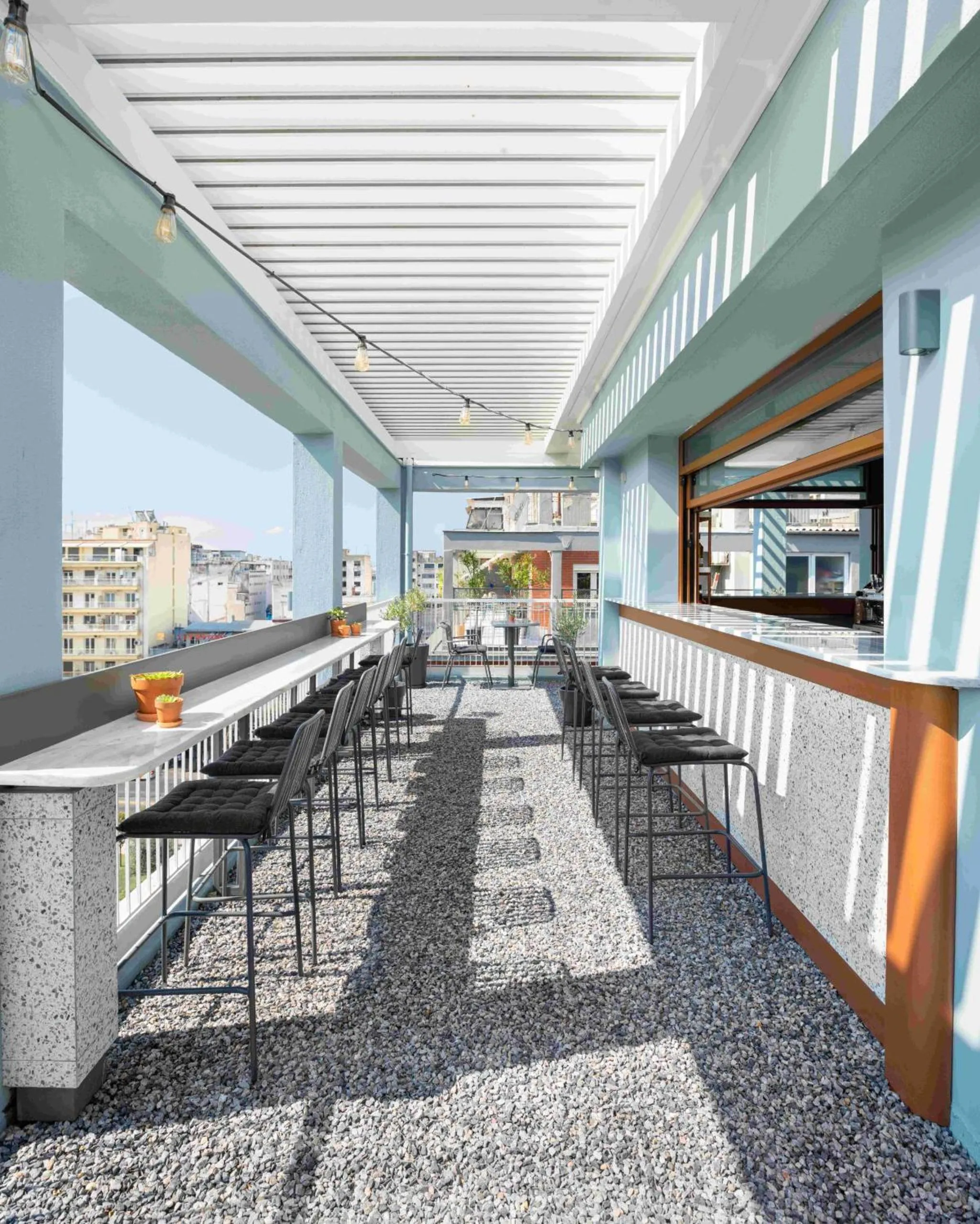 Balcony/Terrace in Zeus is Loose Hostel