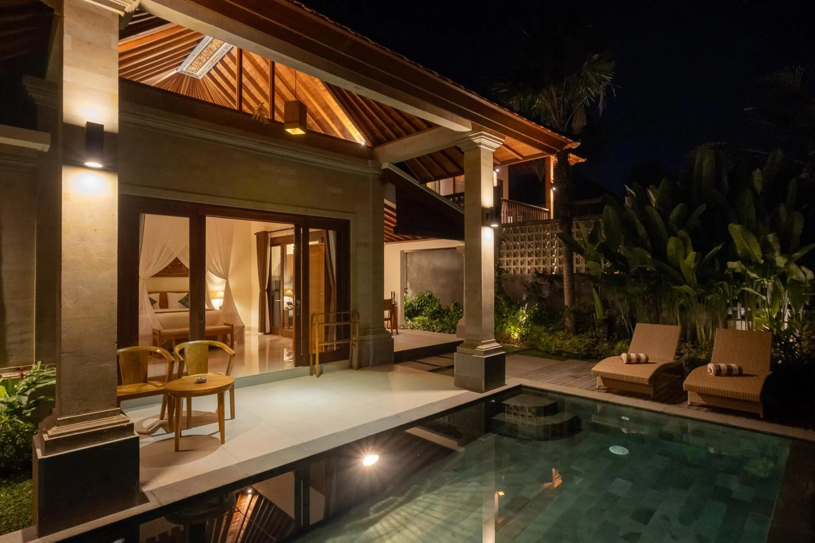 Pool view in Yanyan Resort Ubud